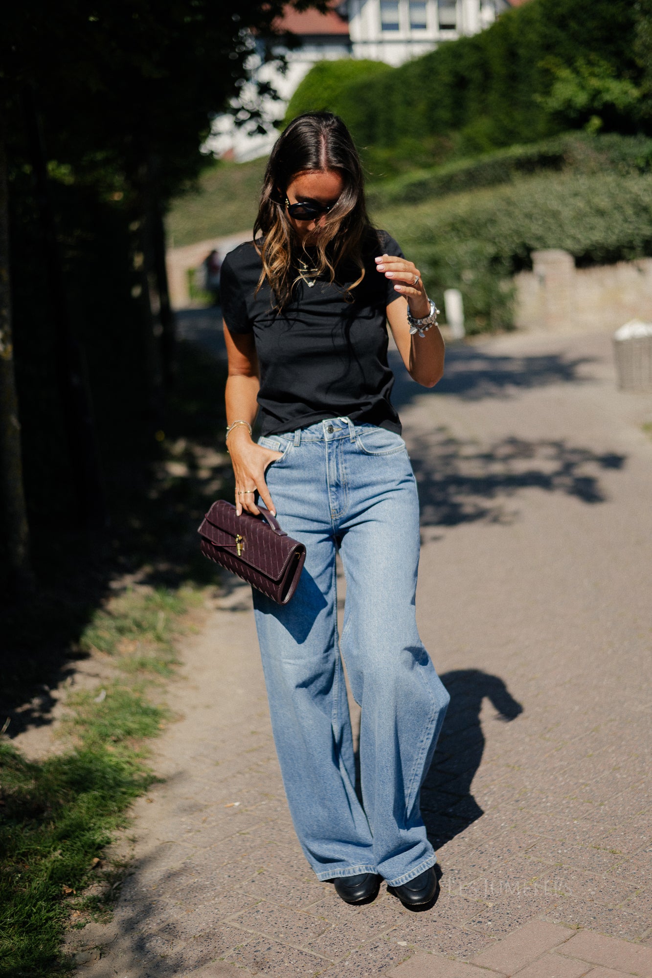 OBJNia Beate jeans dark blue denim