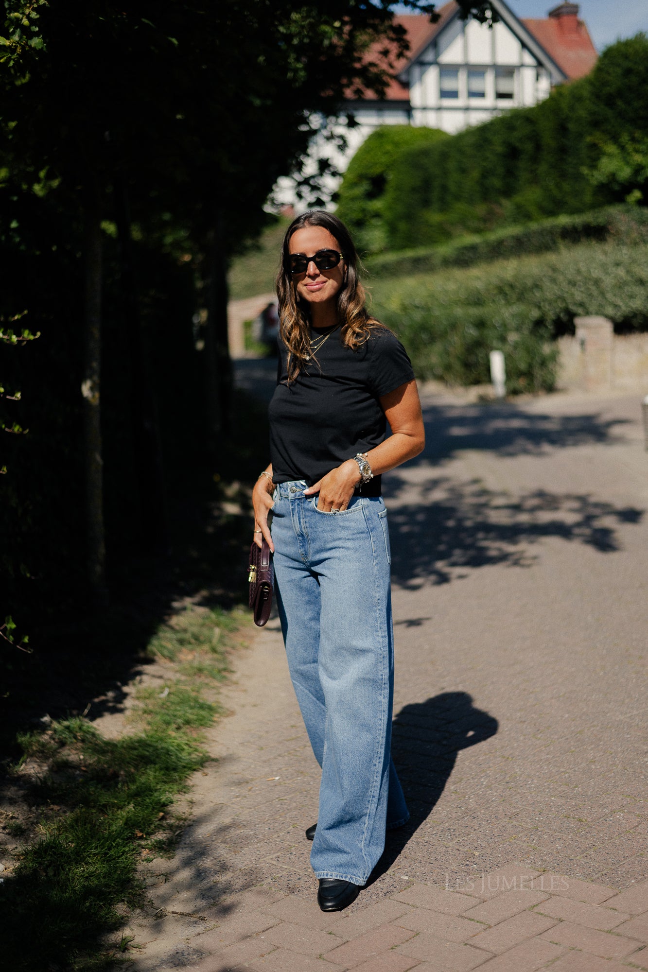 OBJNia Beate jeans dark blue denim