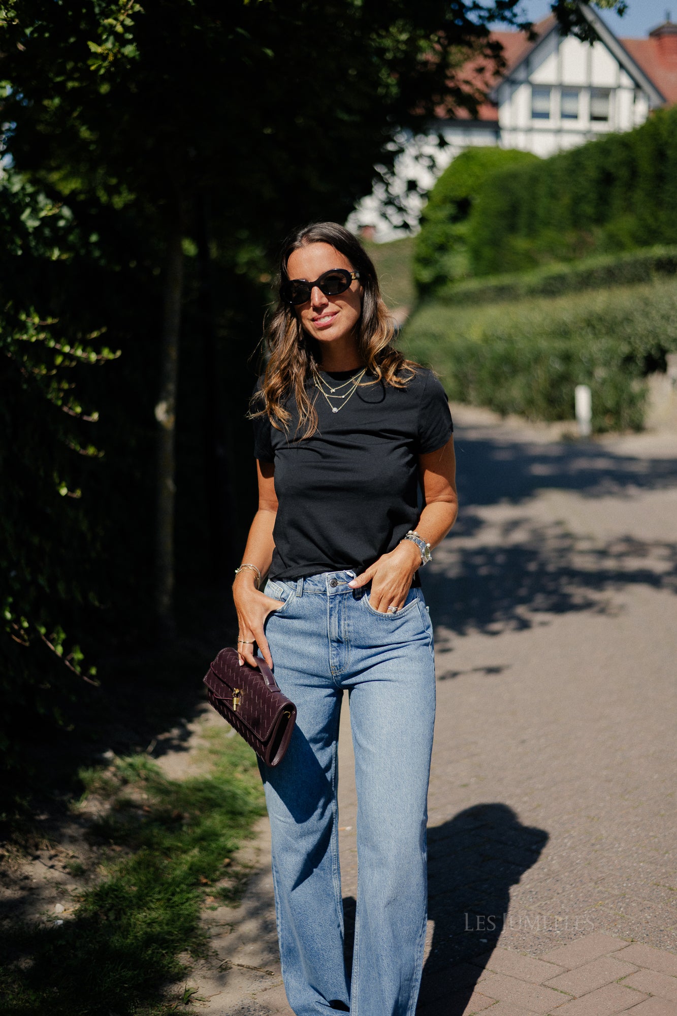 OBJNia Beate jeans dark blue denim