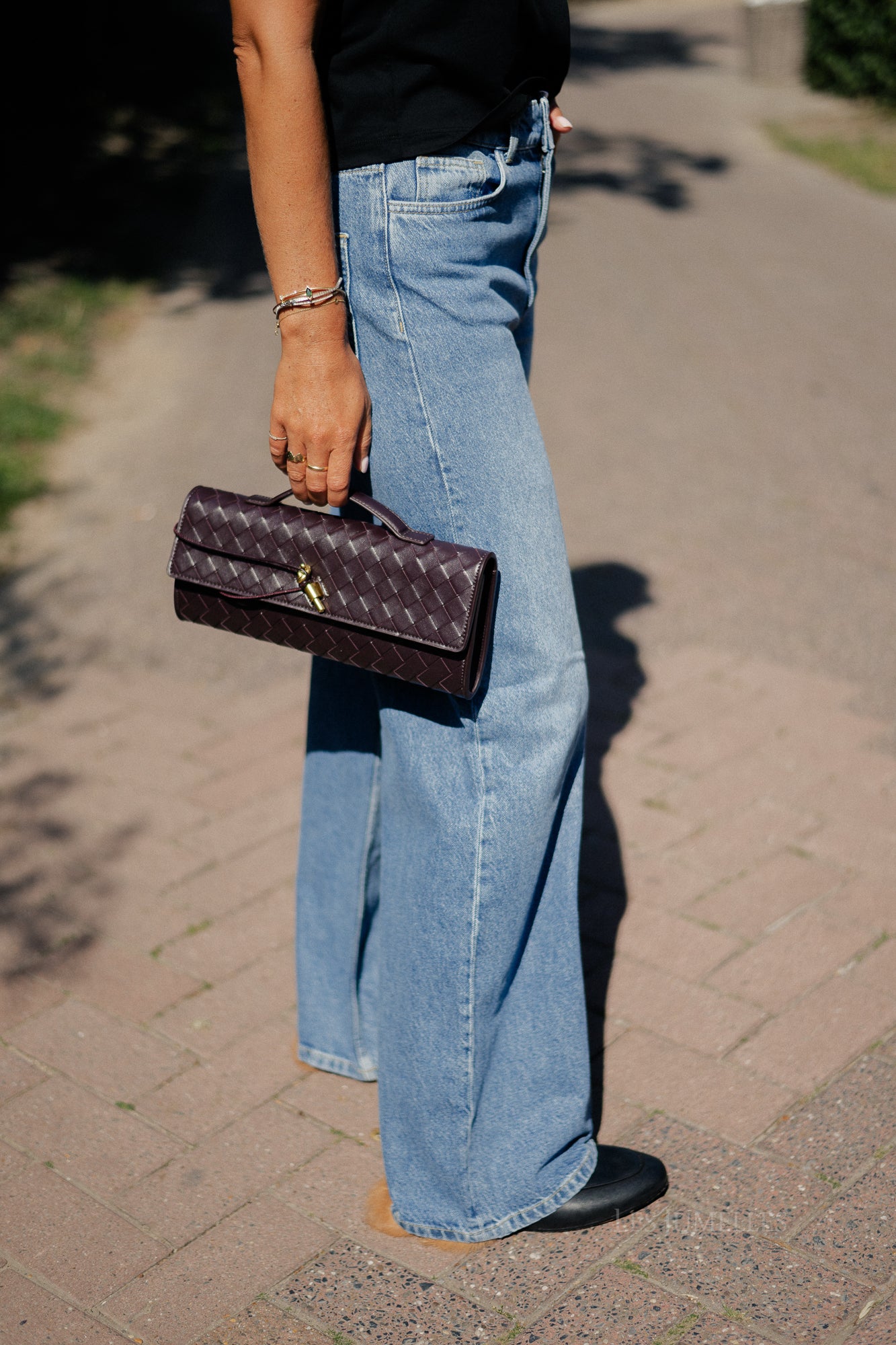 OBJNia Beate jeans dark blue denim