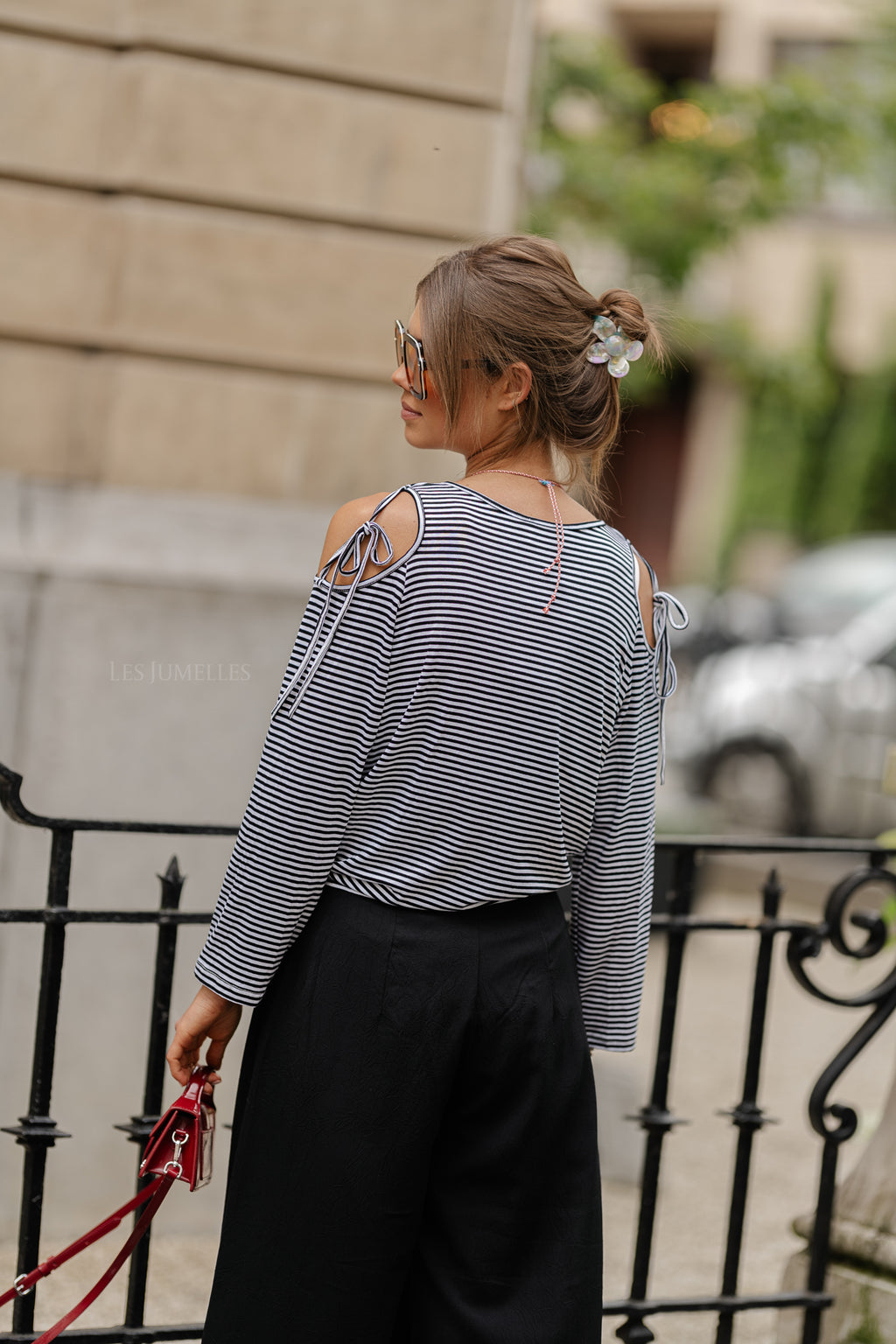 Rosine gestreept shirt zwart