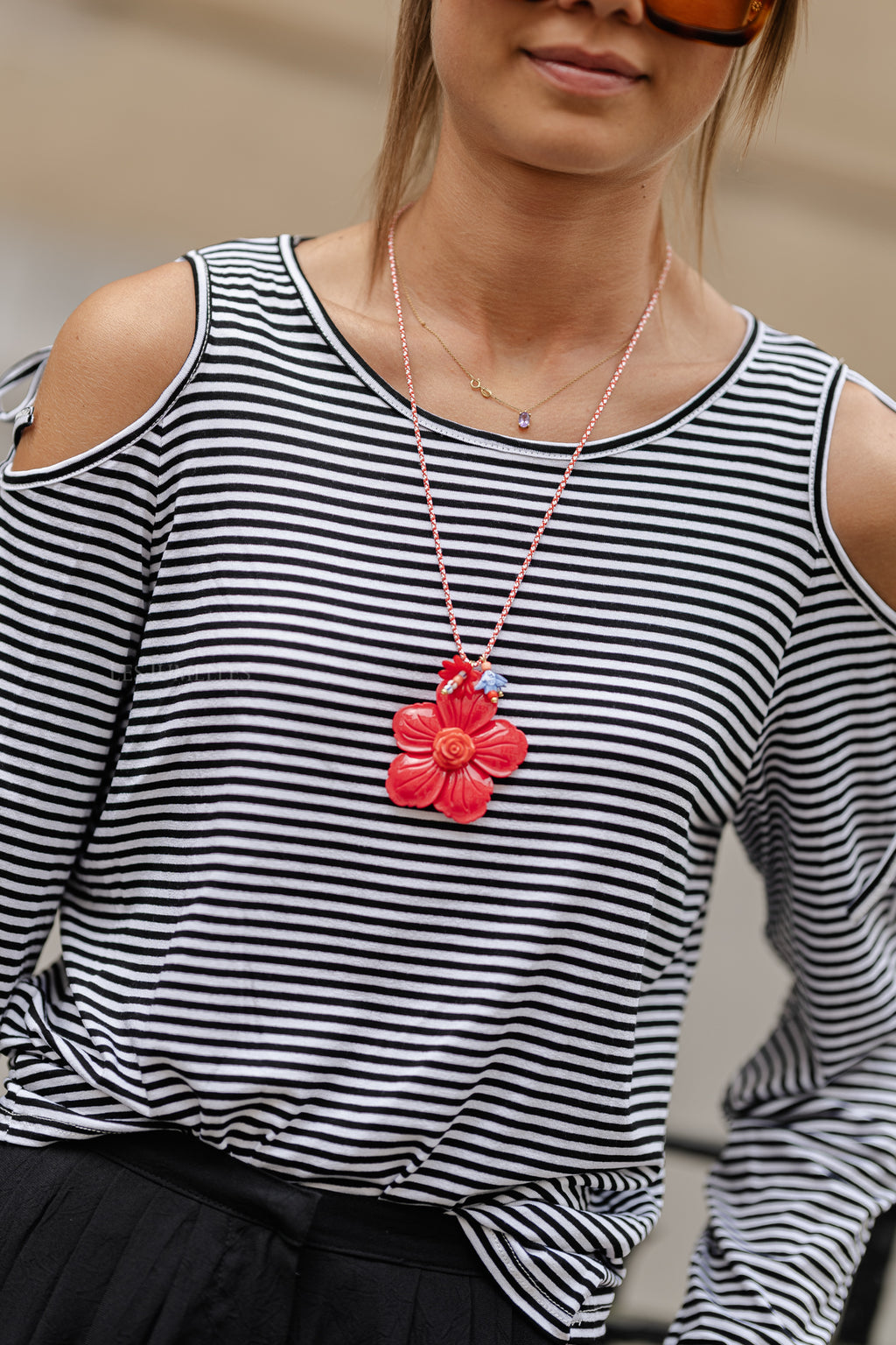 Rosine gestreept shirt zwart