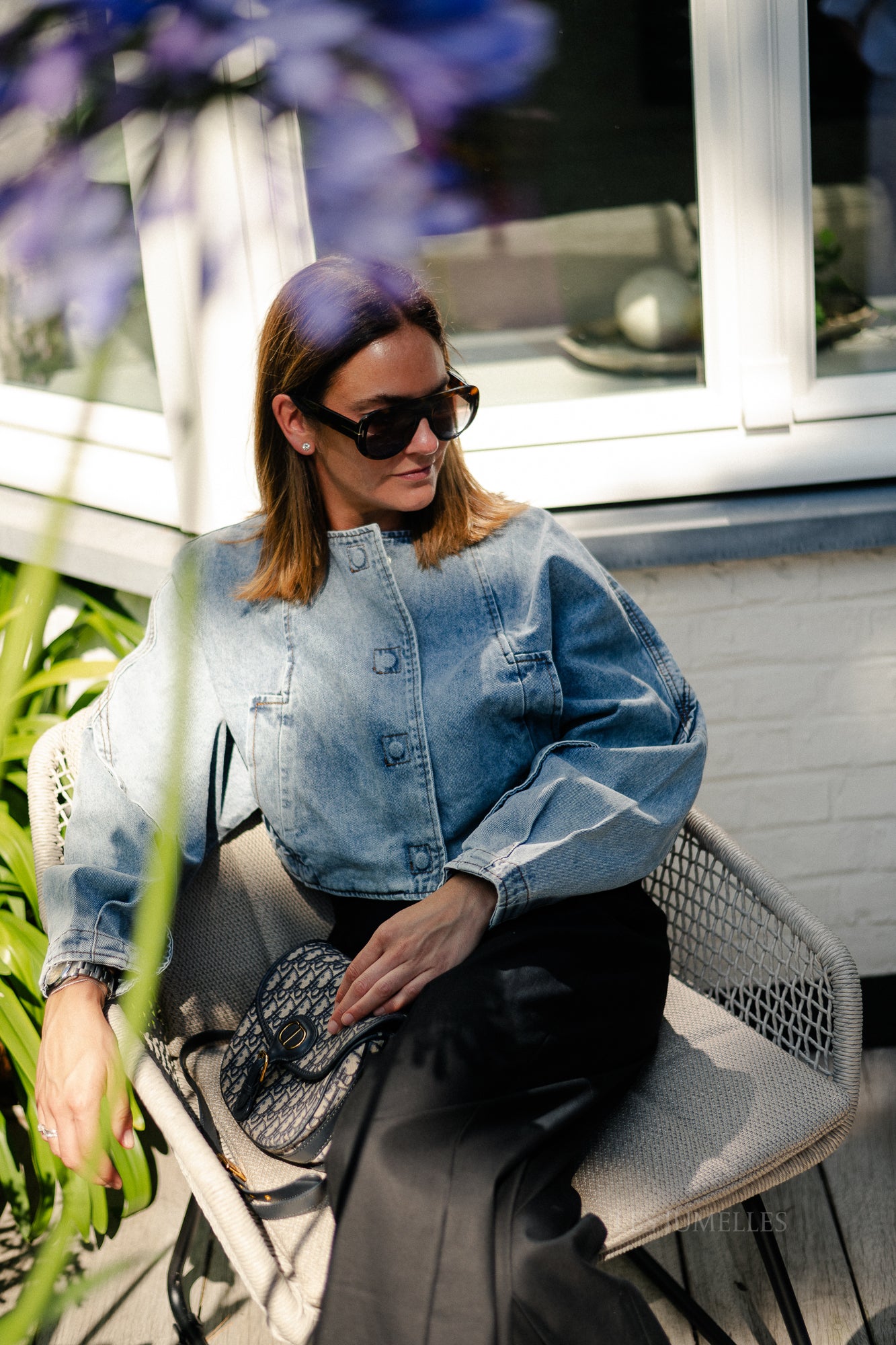 Nicolle denim jacket washed blue