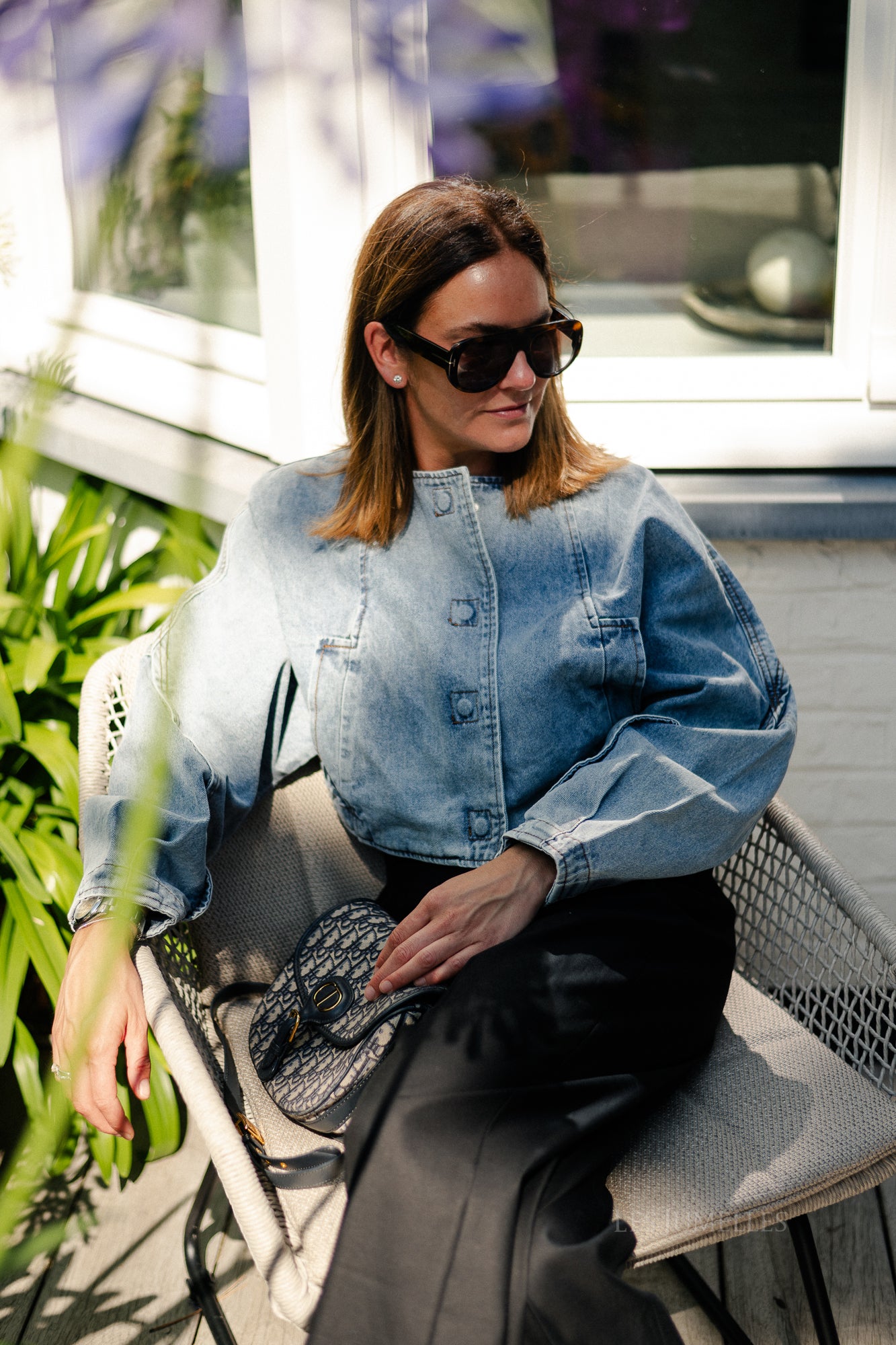 Nicolle denim jacket washed blue