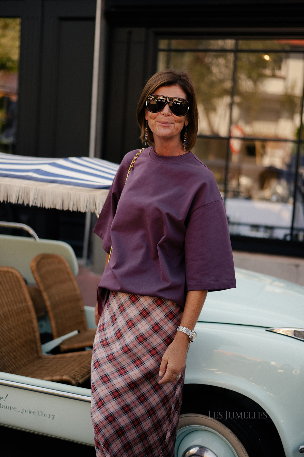 Saralena T-shirt huckleberry