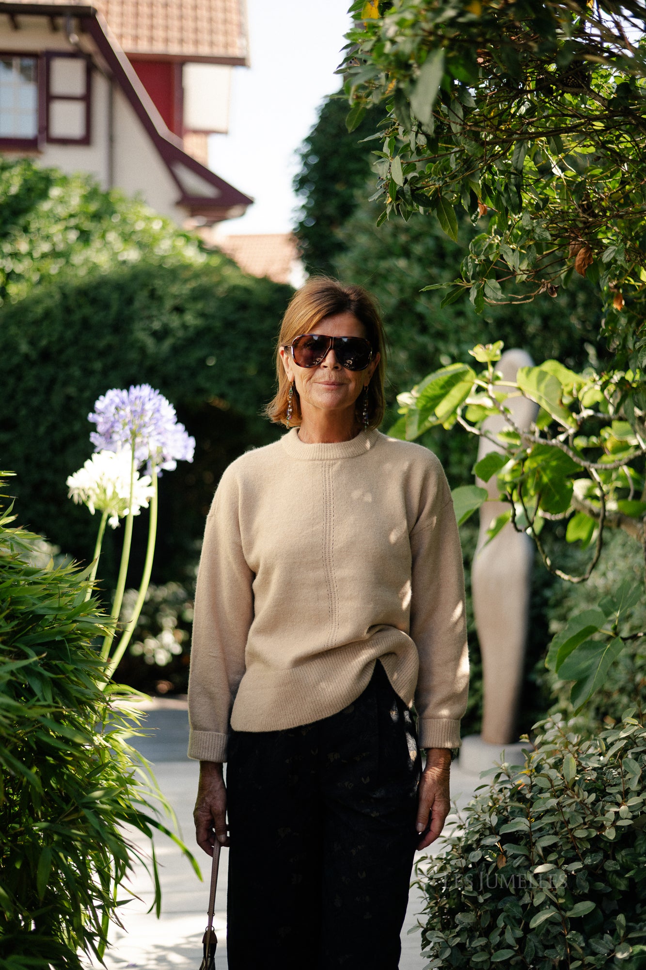 OBJJuno L/S O-neck knit tannin/melange
