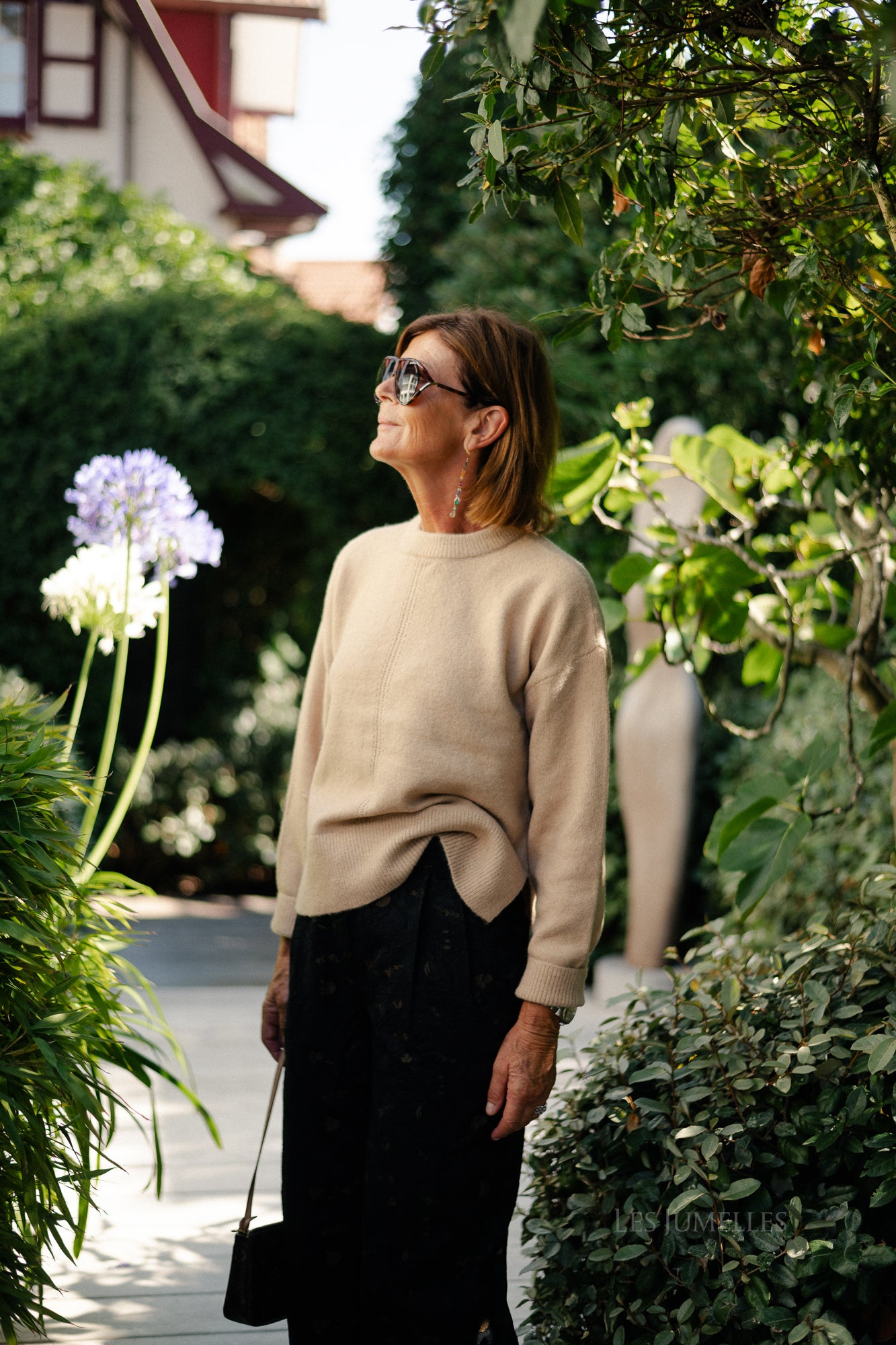 OBJJuno L/S O-neck knit tannin/melange