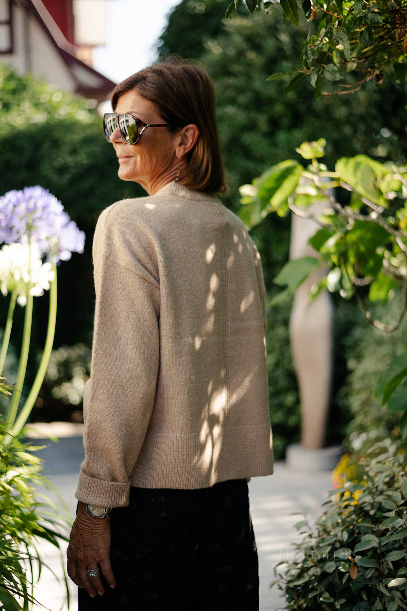 OBJJuno L/S O-neck knit tannin/melange