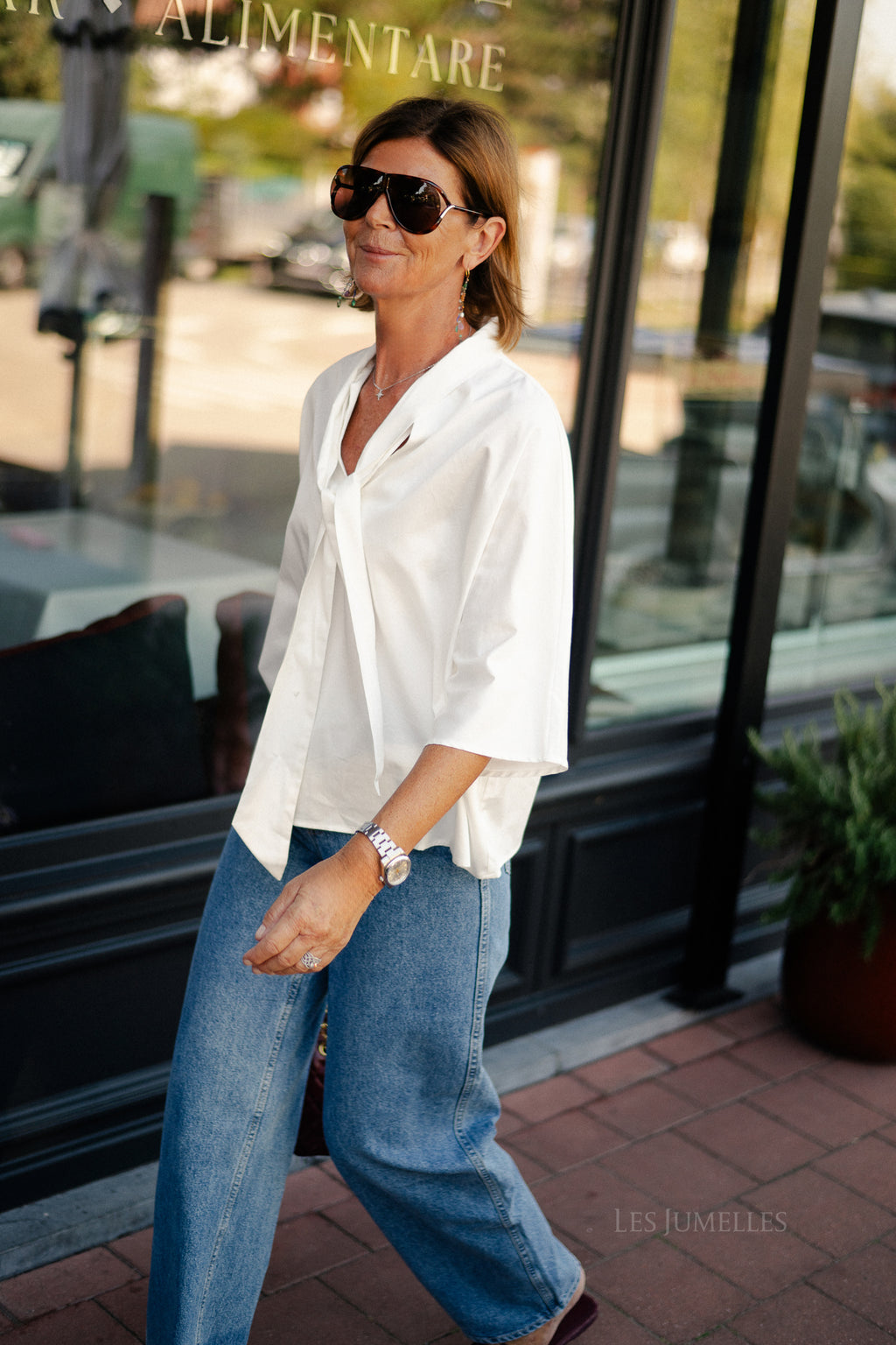 YASKaren 3/4 top star white