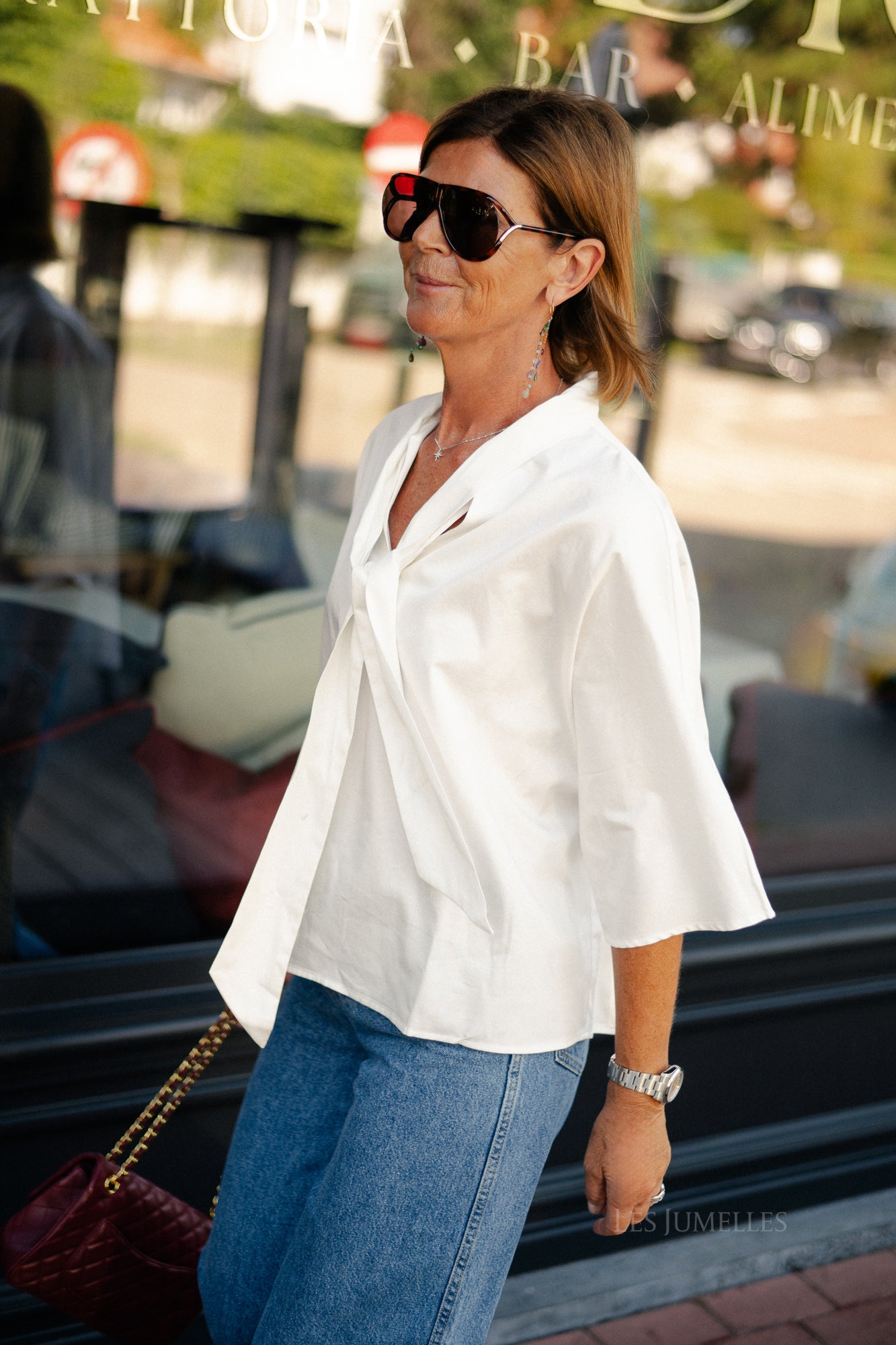 YASKaren 3/4 top star white