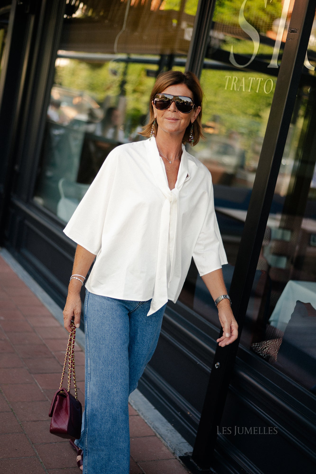YASKaren 3/4 top star white