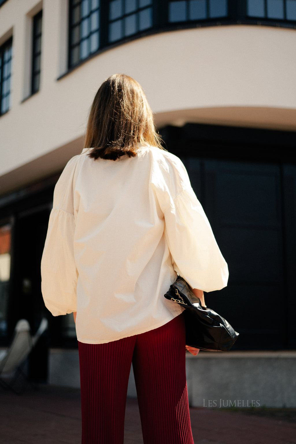 Macy LS blouse ecru