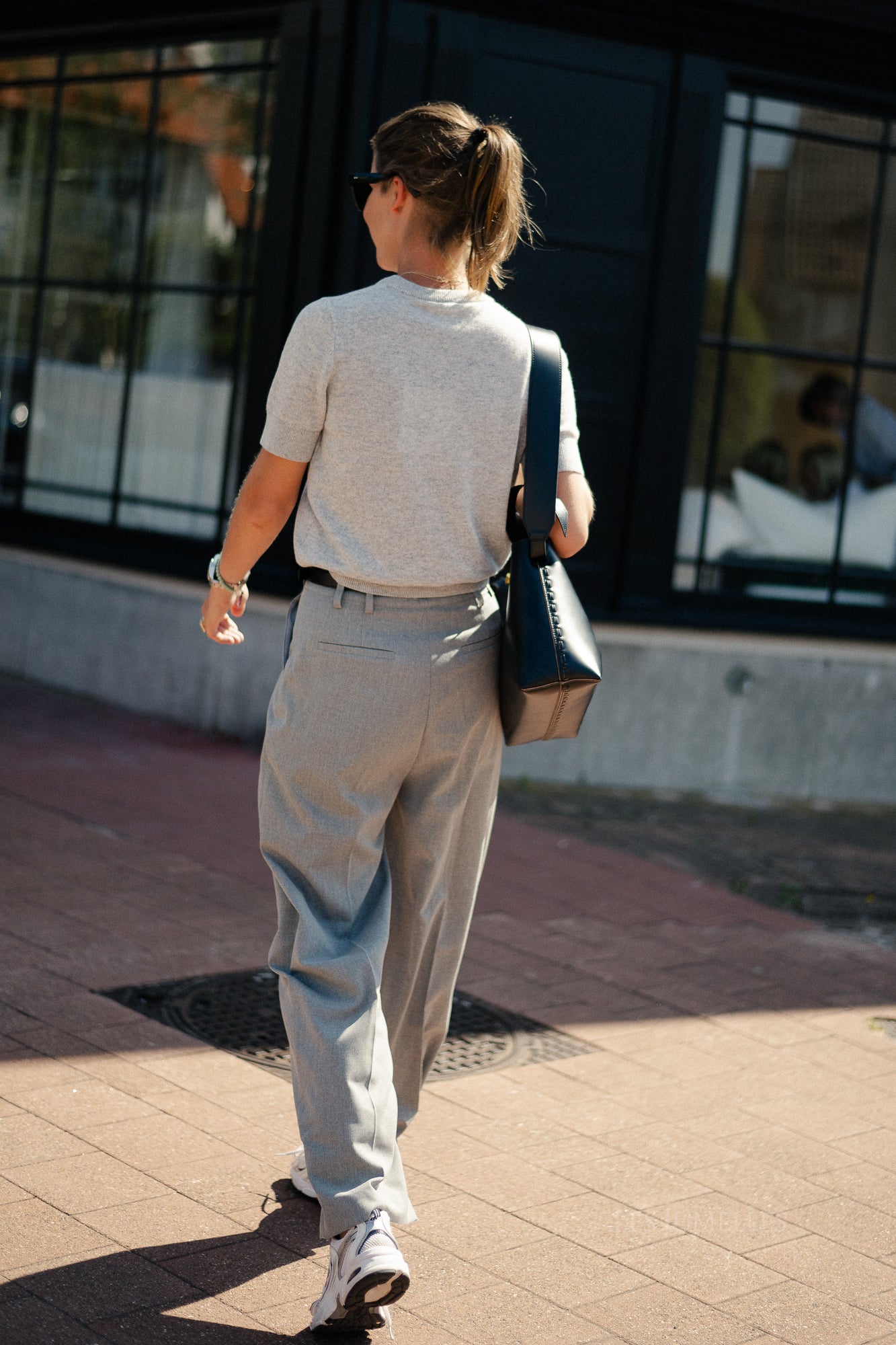 Kaj trousers grey melange