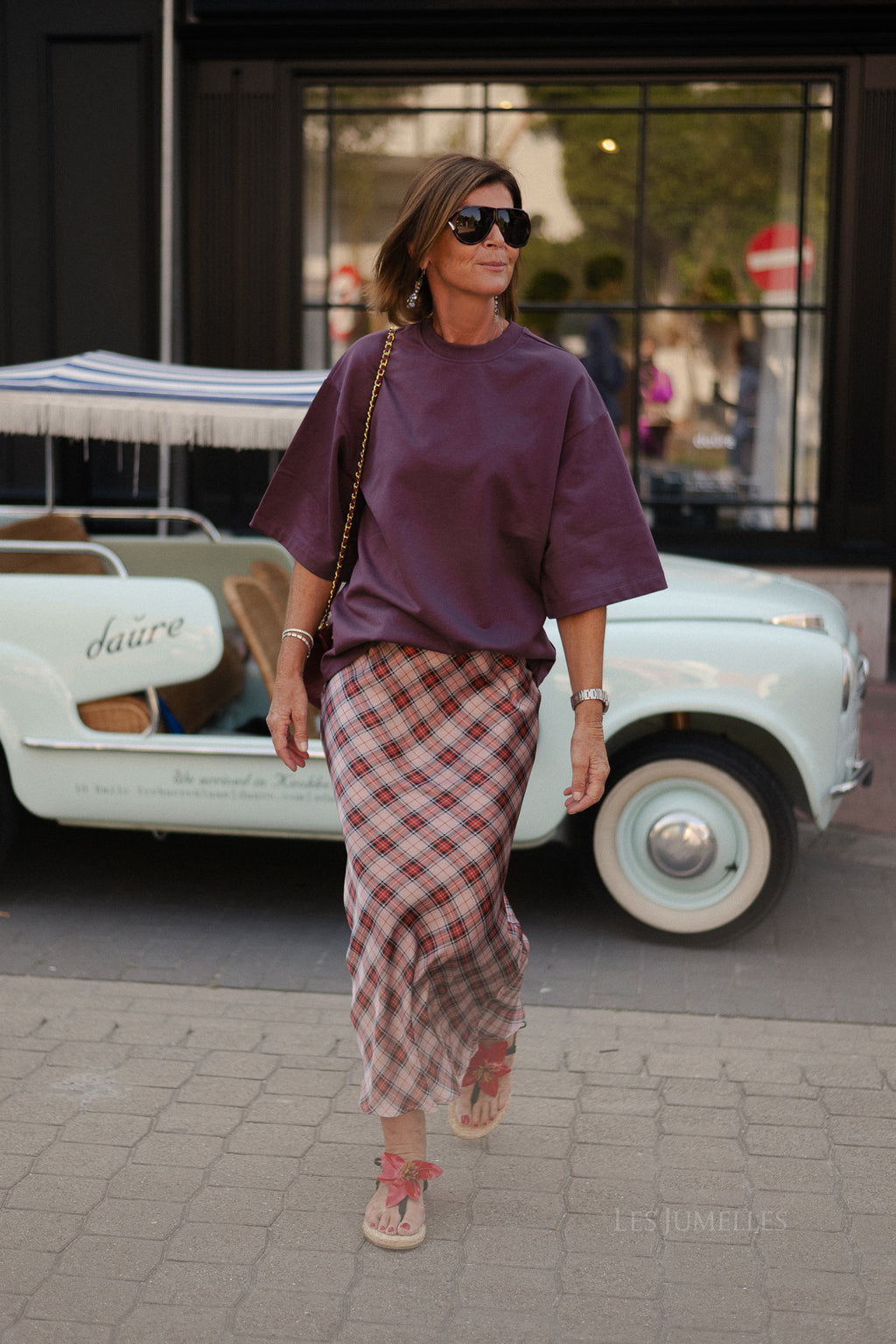 Silva skirt pink check