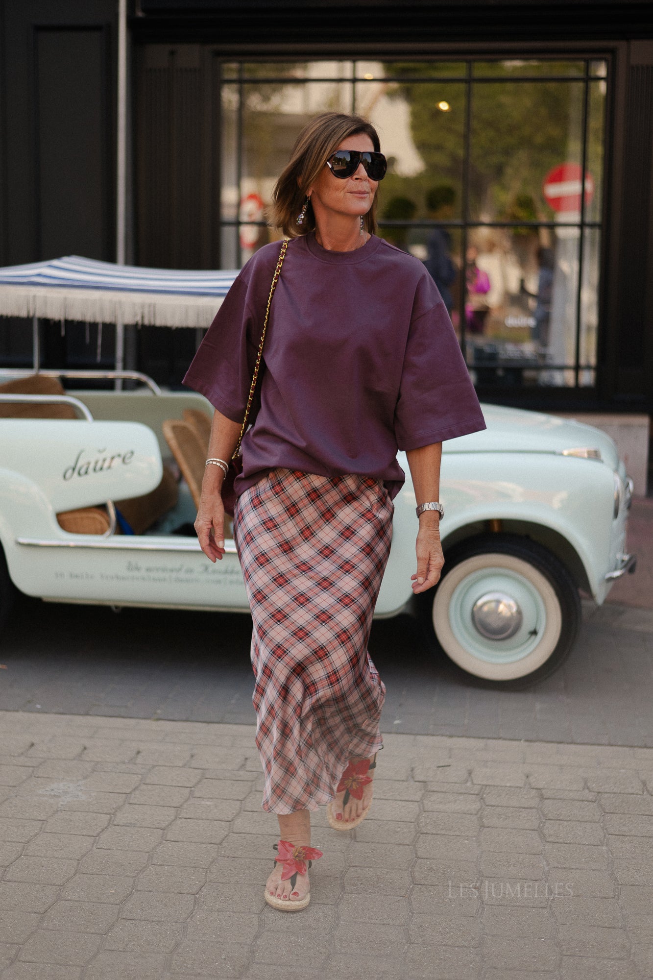 Silva skirt pink check