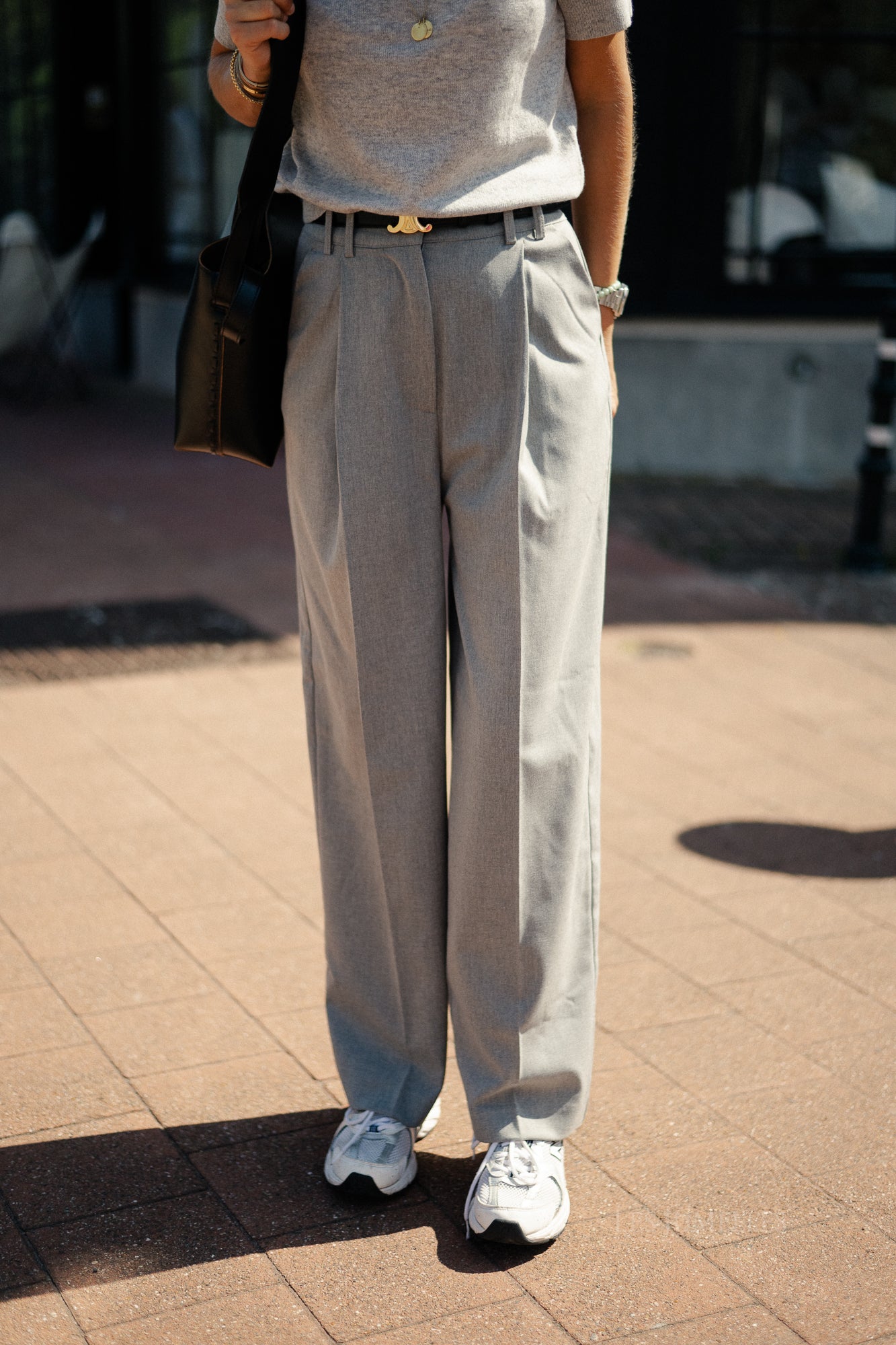 Kaj trousers grey melange