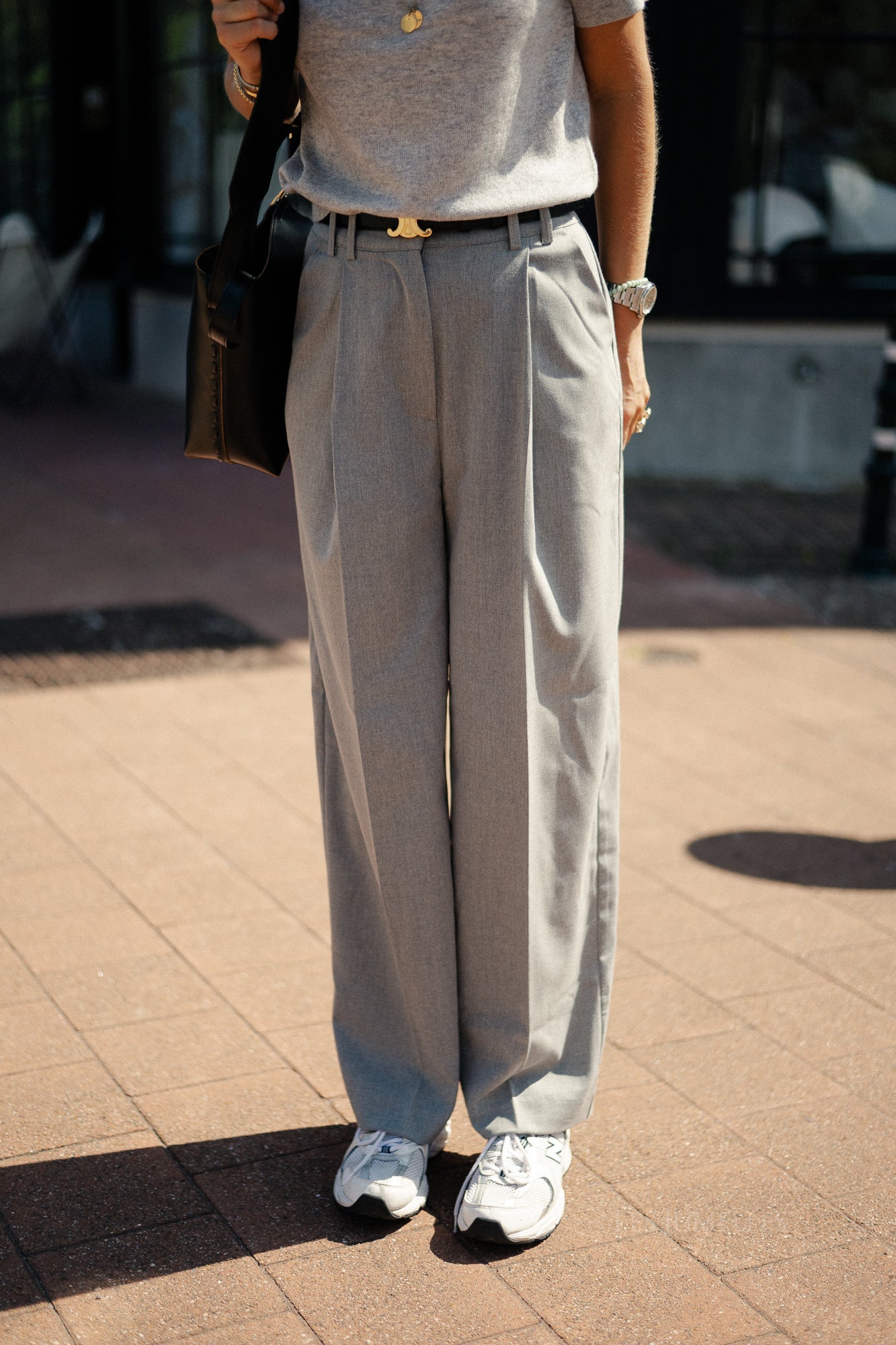 Kaj trousers grey melange