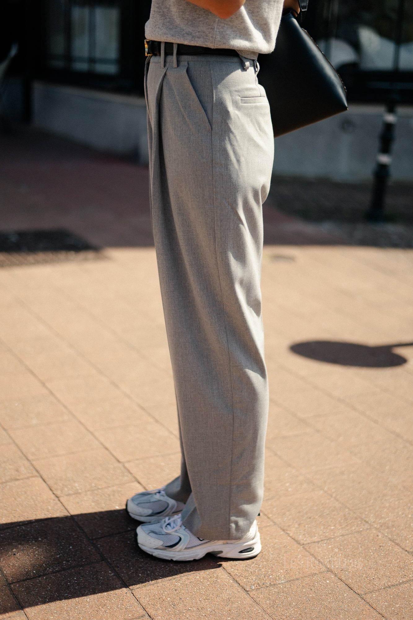 Kaj trousers grey melange