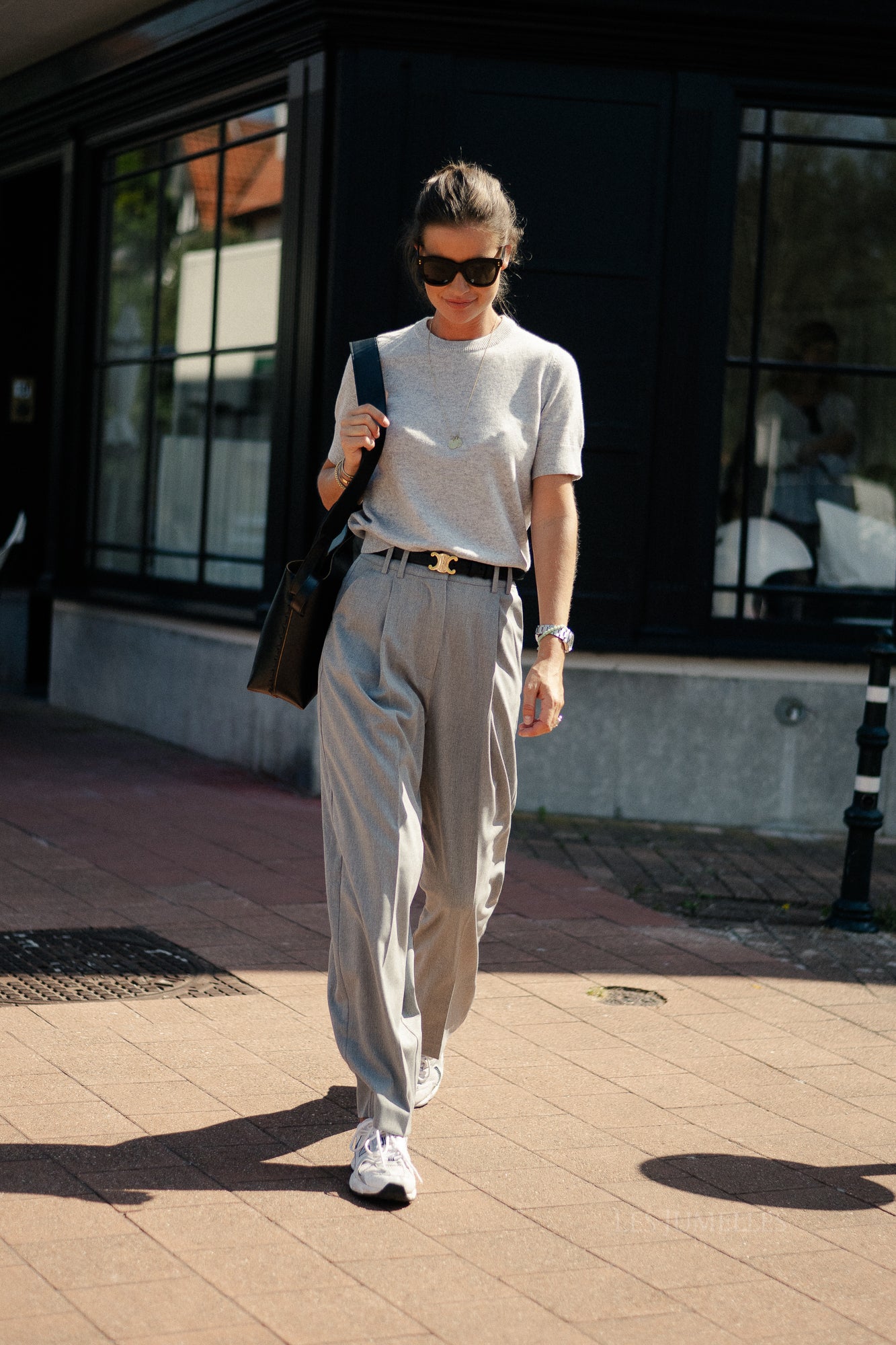 Kaj trousers grey melange