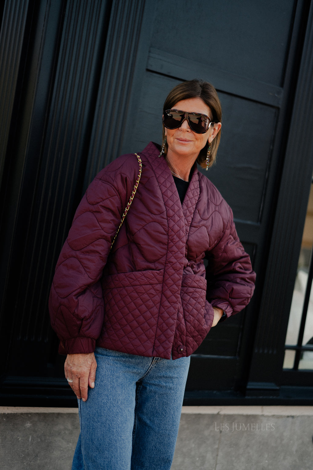 YASTucco LS padded jacket port royale