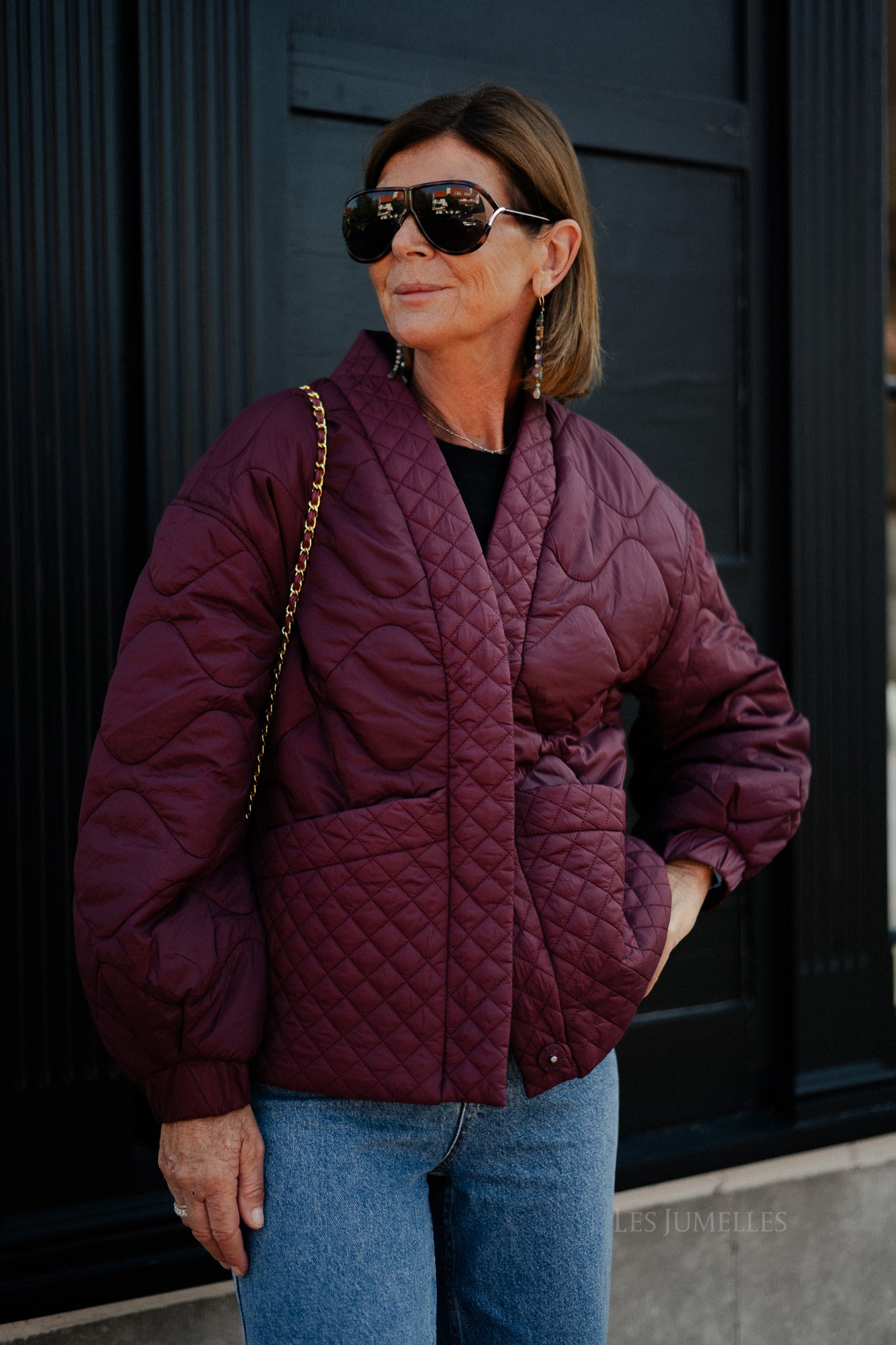 YASTucco LS padded jacket port royale