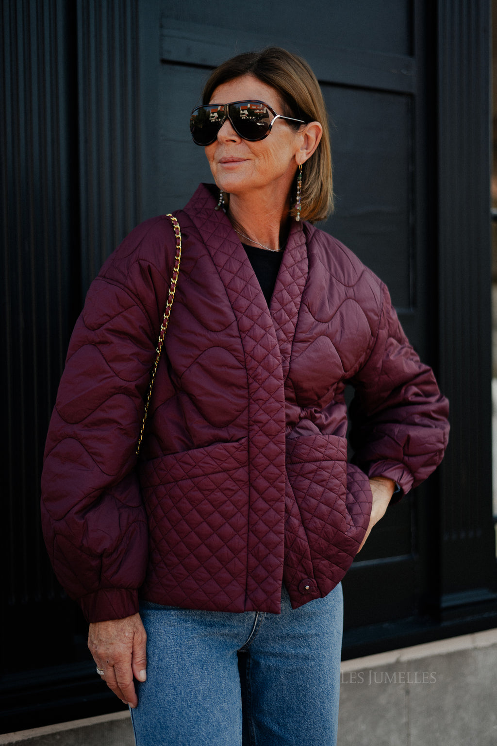 YASTucco LS padded jacket port royale
