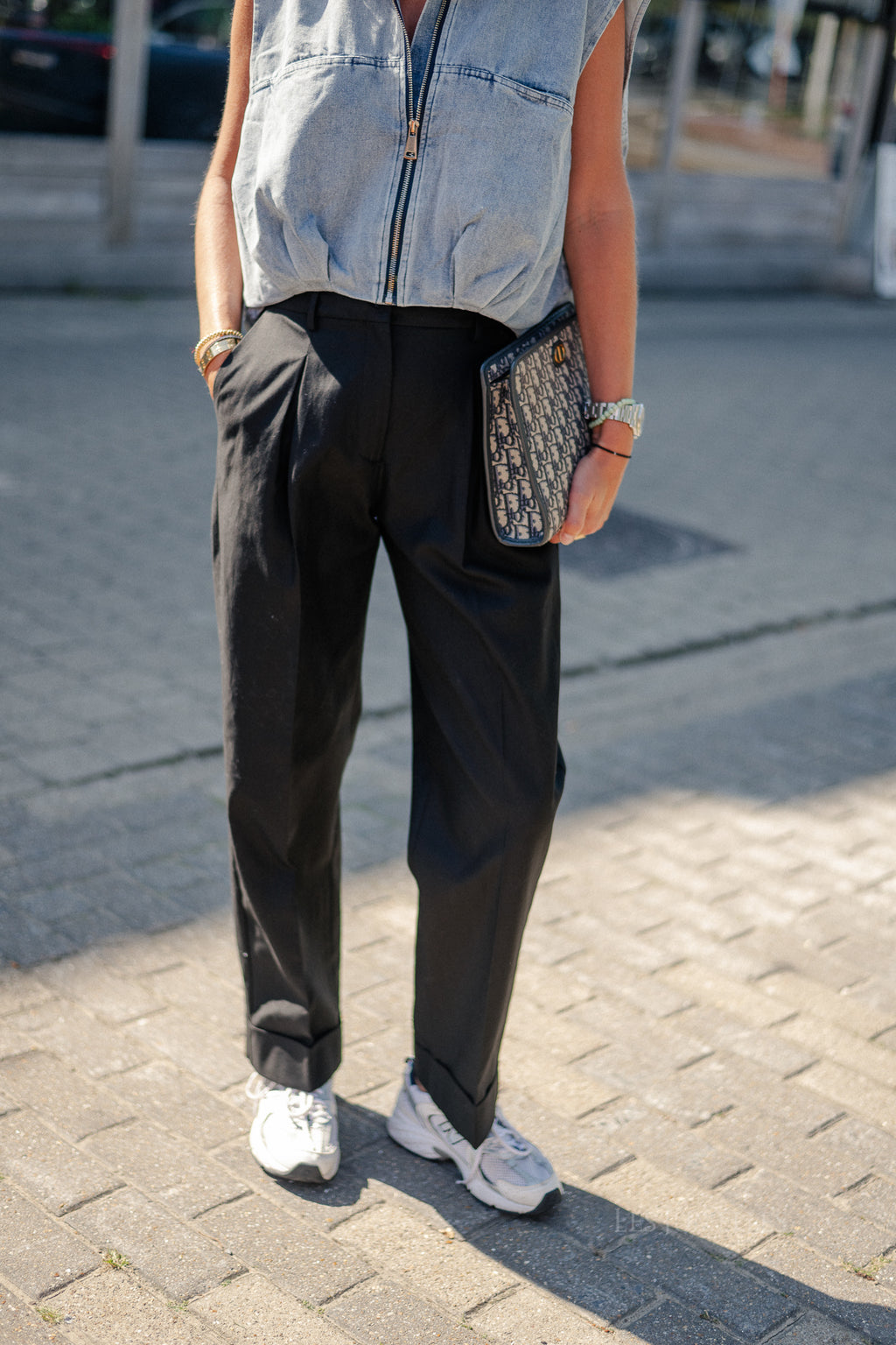 SLFTapered-Dora MW pant black