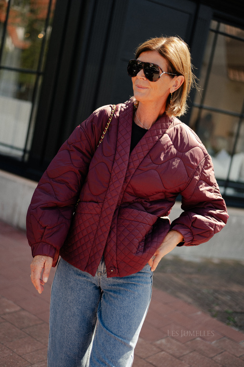 YASTucco LS padded jacket port royale