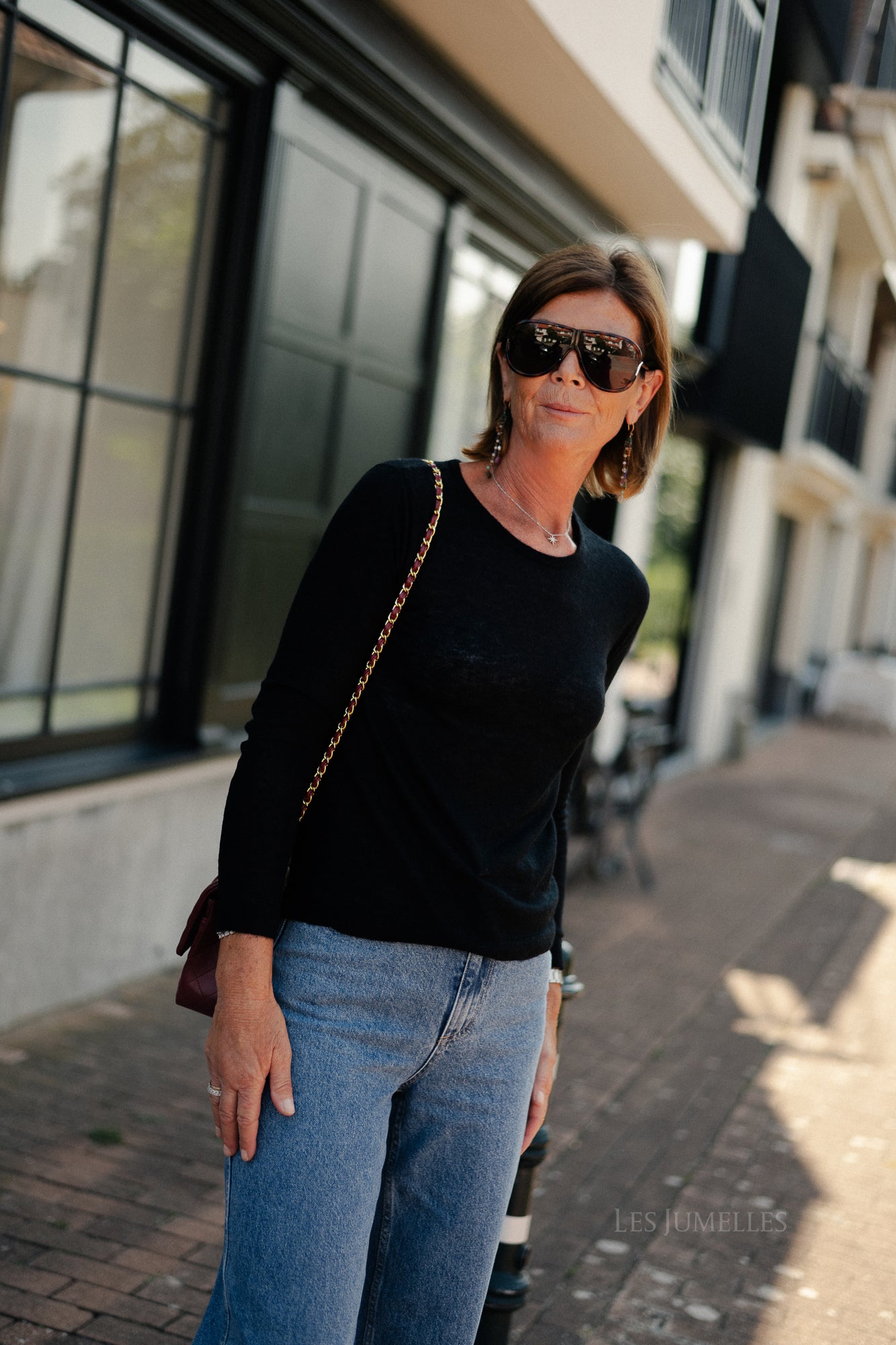 SLFShirley LS knit O-neck black