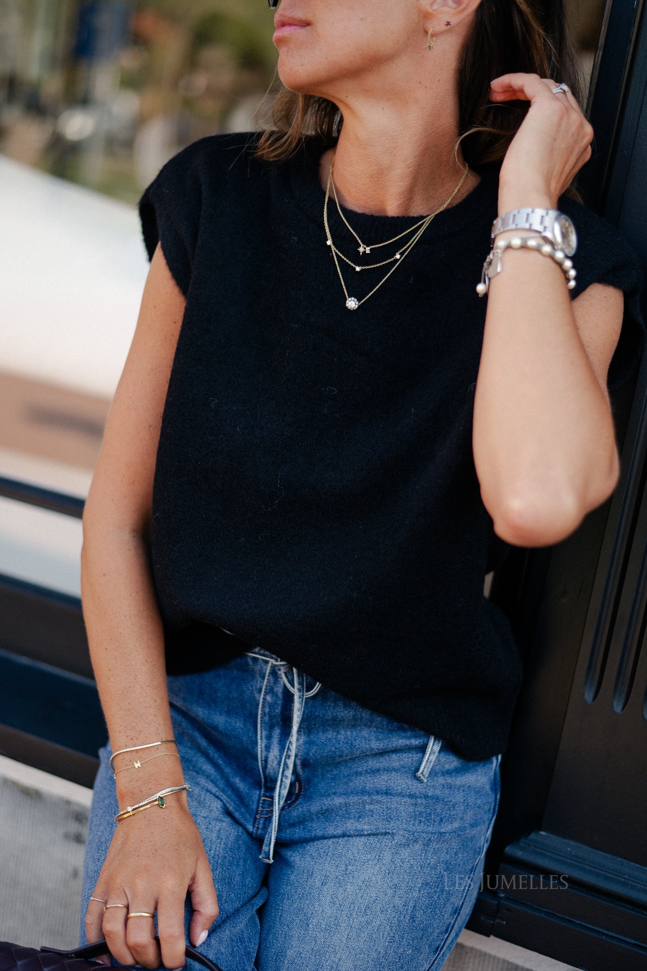 SLFLulu SL knit vest black