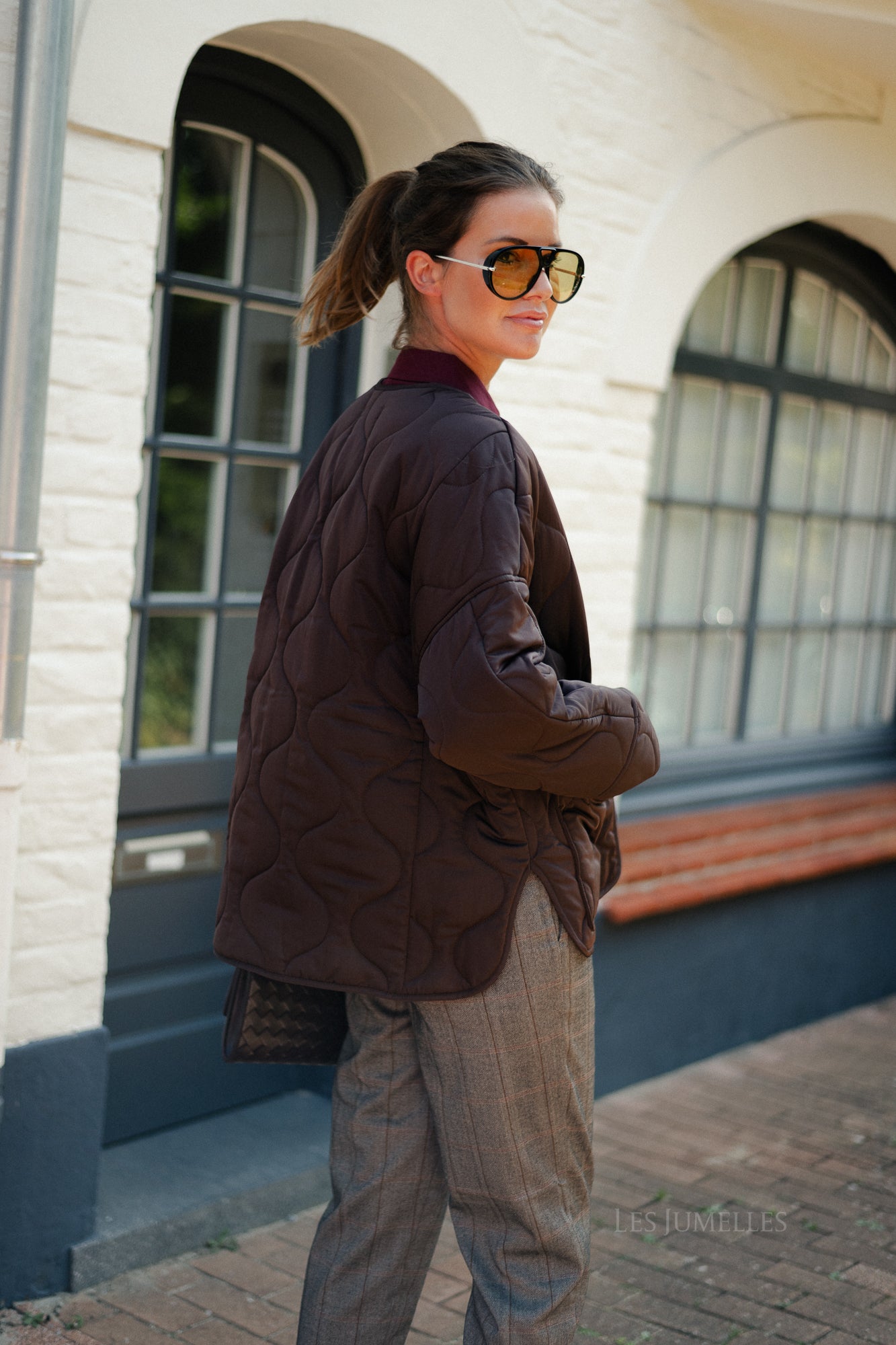 OBJAllie LS quilted jacket java