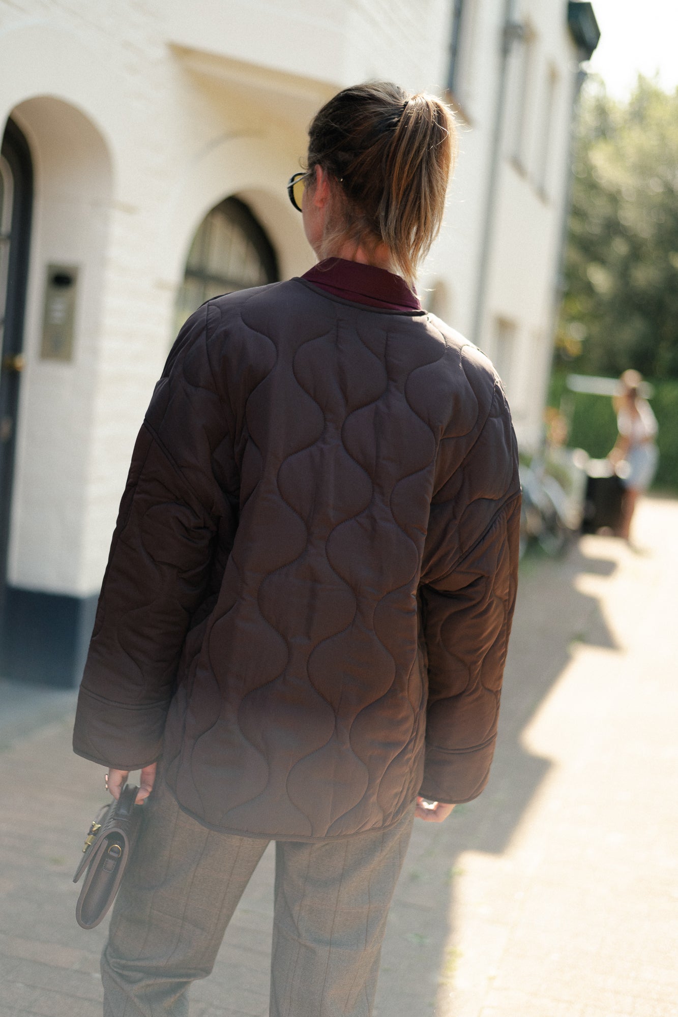 OBJAllie LS quilted jacket java