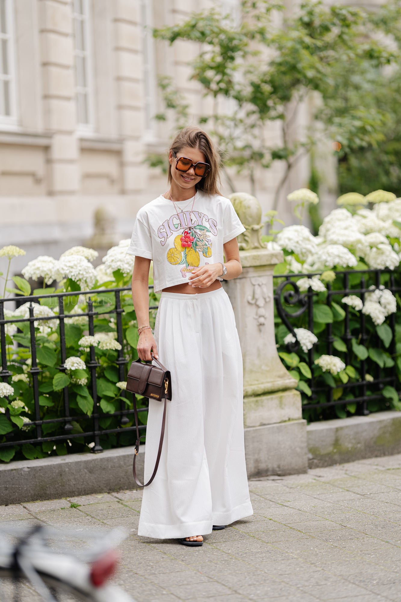 Sicily cropped t-shirt white