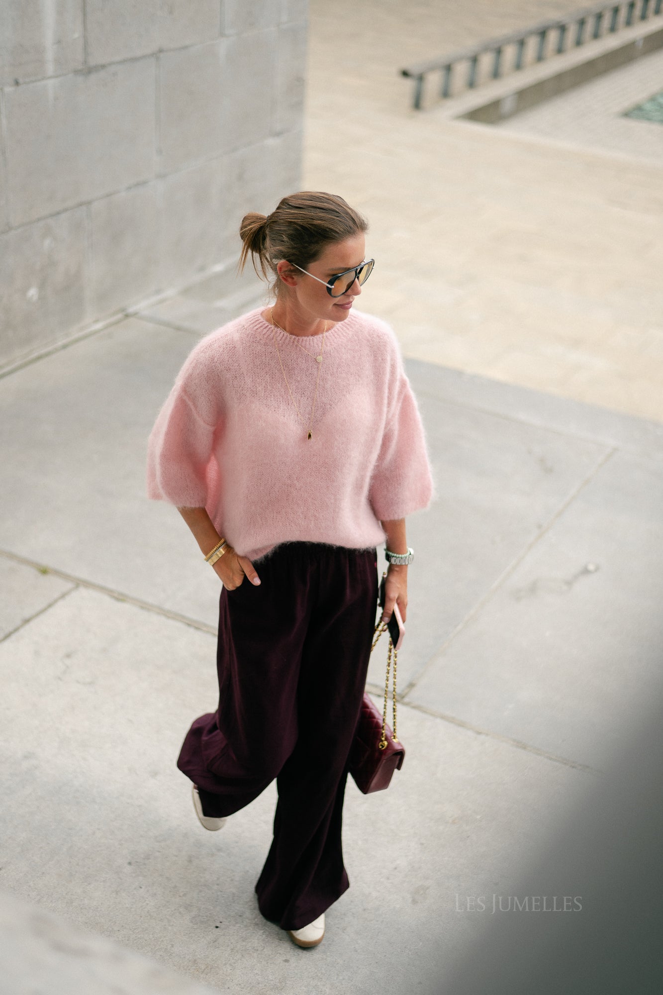 Elsie knitted jumper light pink