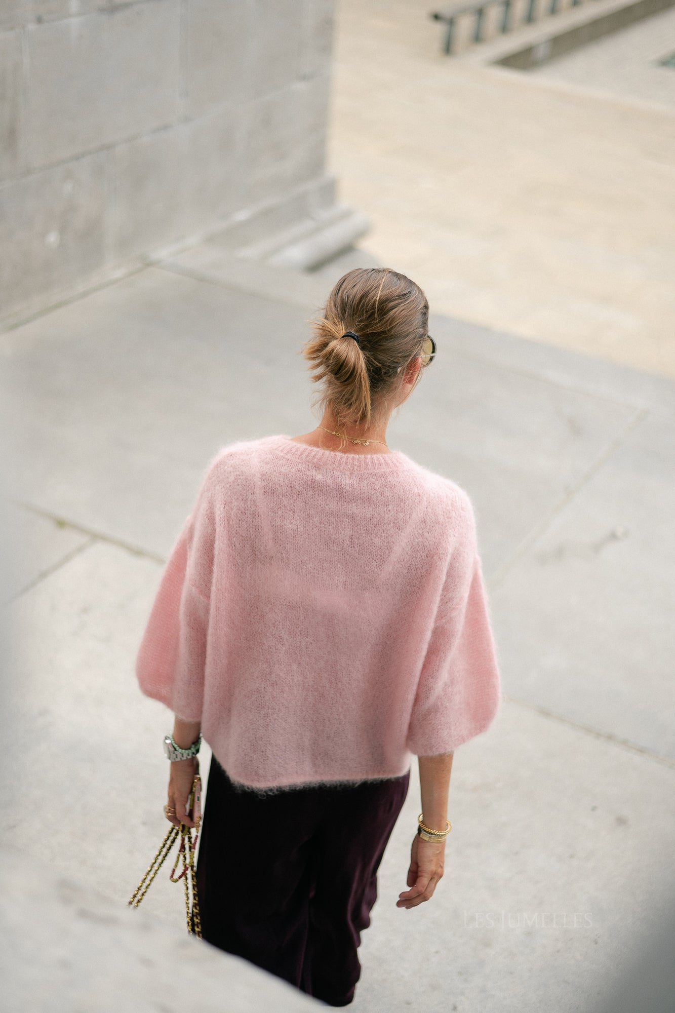 Elsie knitted jumper light pink