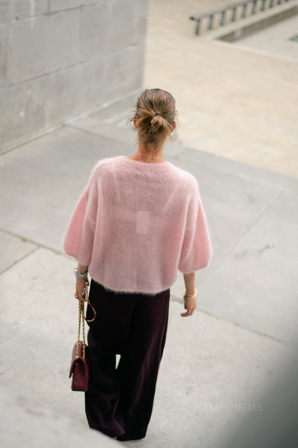 Elsie knitted jumper light pink