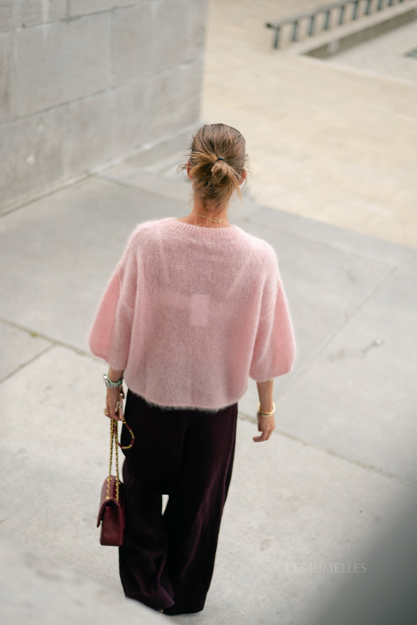 Elsie knitted jumper light pink
