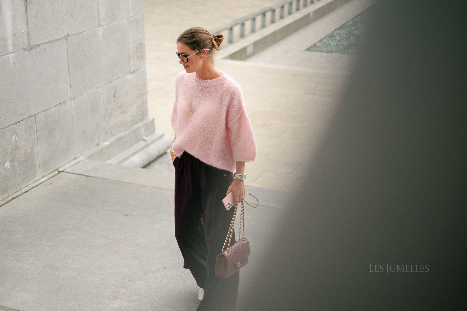 Elsie knitted jumper light pink