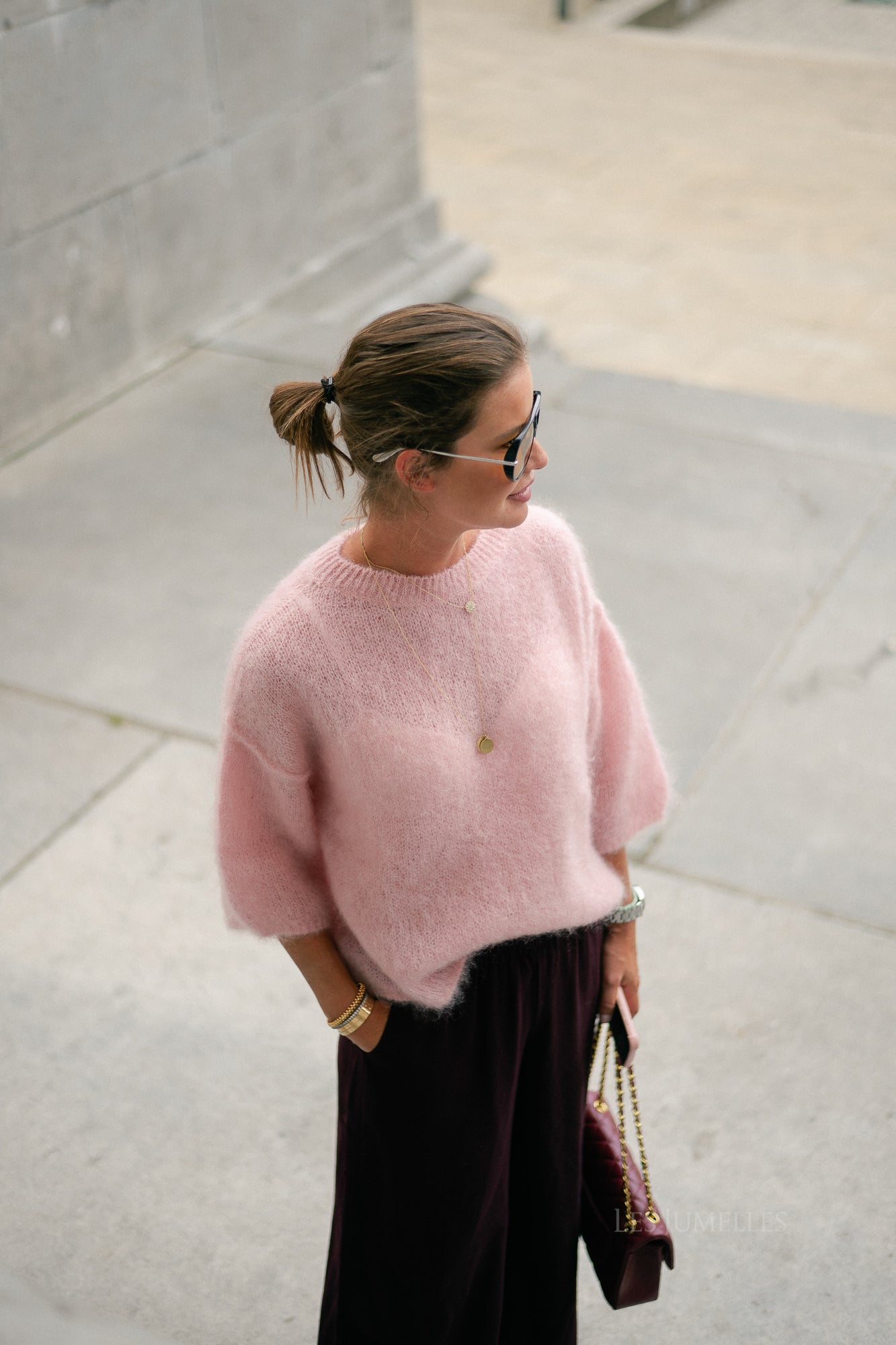 Elsie knitted jumper light pink