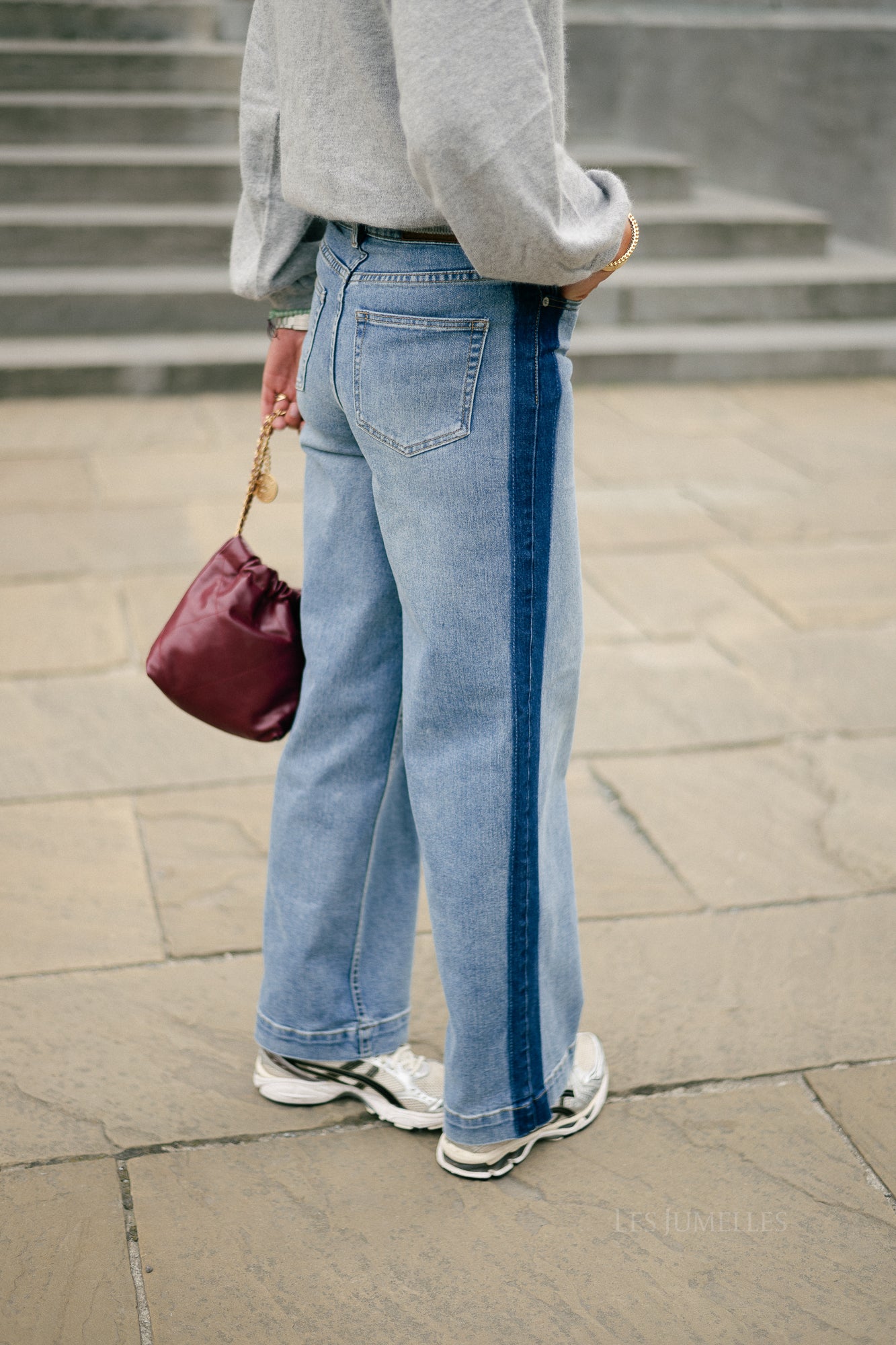 YASPamela HW jeans medium blue