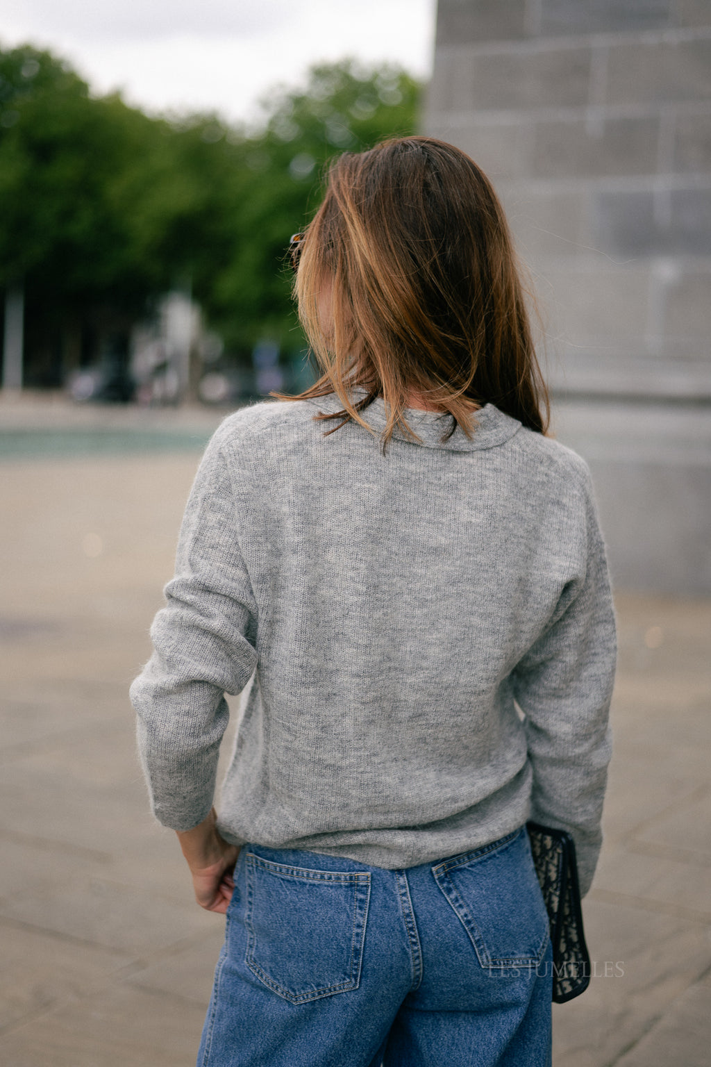 Maité alpaca jumper anthracite grey