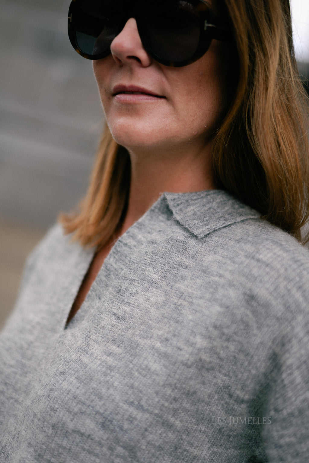 Maité alpaca jumper anthracite grey