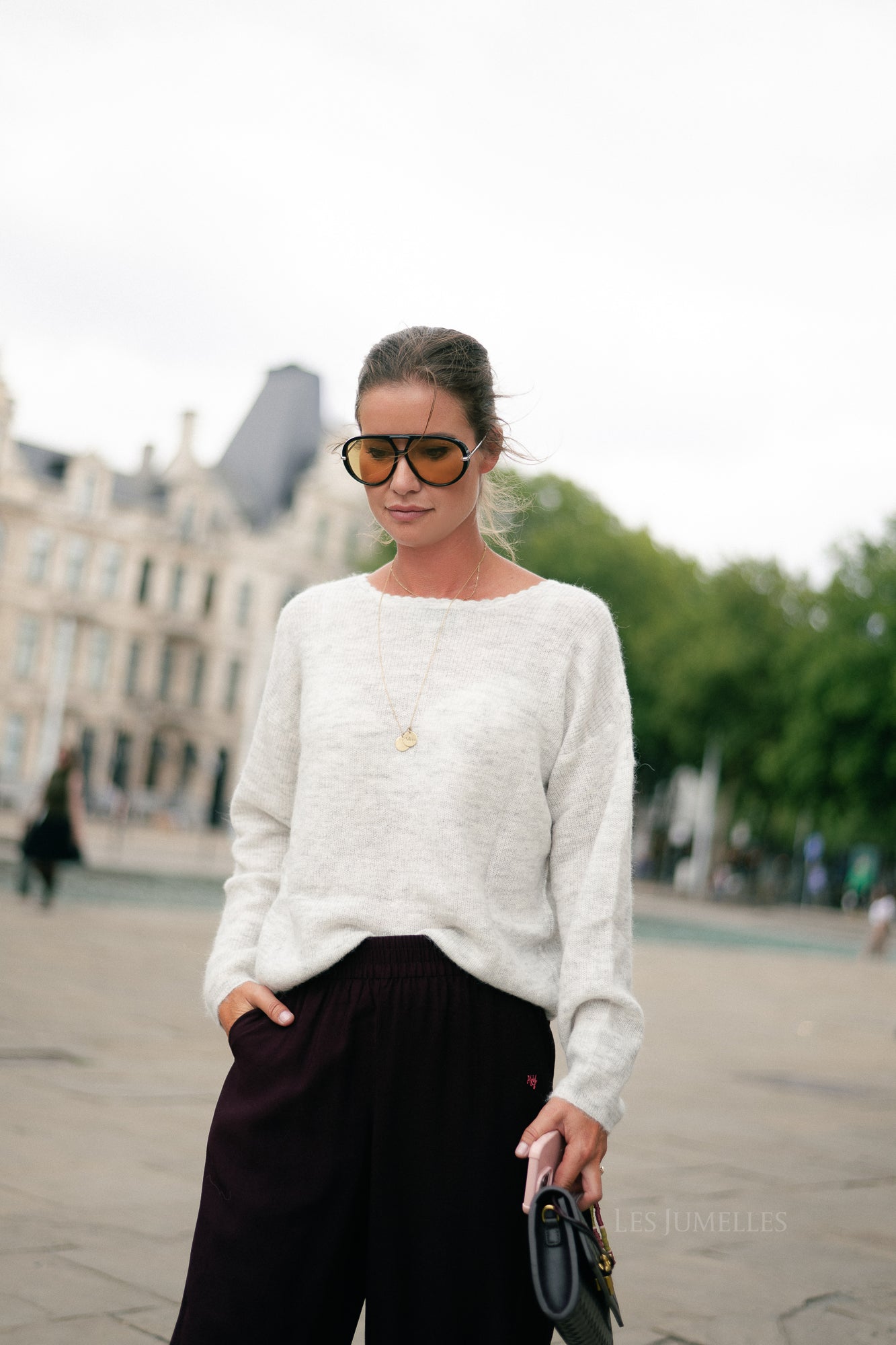Cardigan Juline gris clair chiné