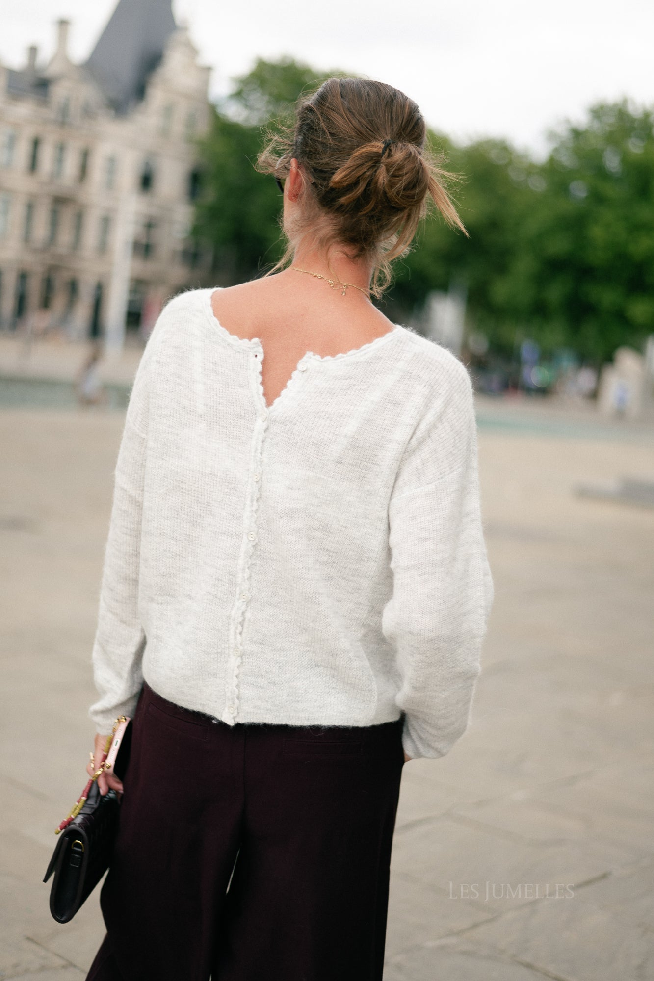 Juline cardigan light grey melange