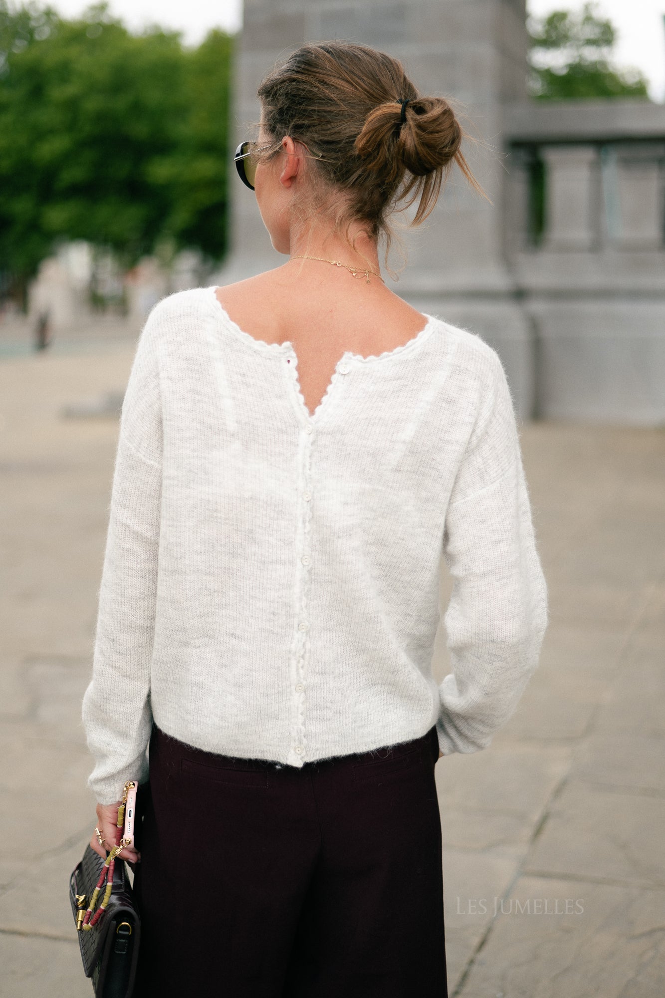 Juline cardigan light grey melange
