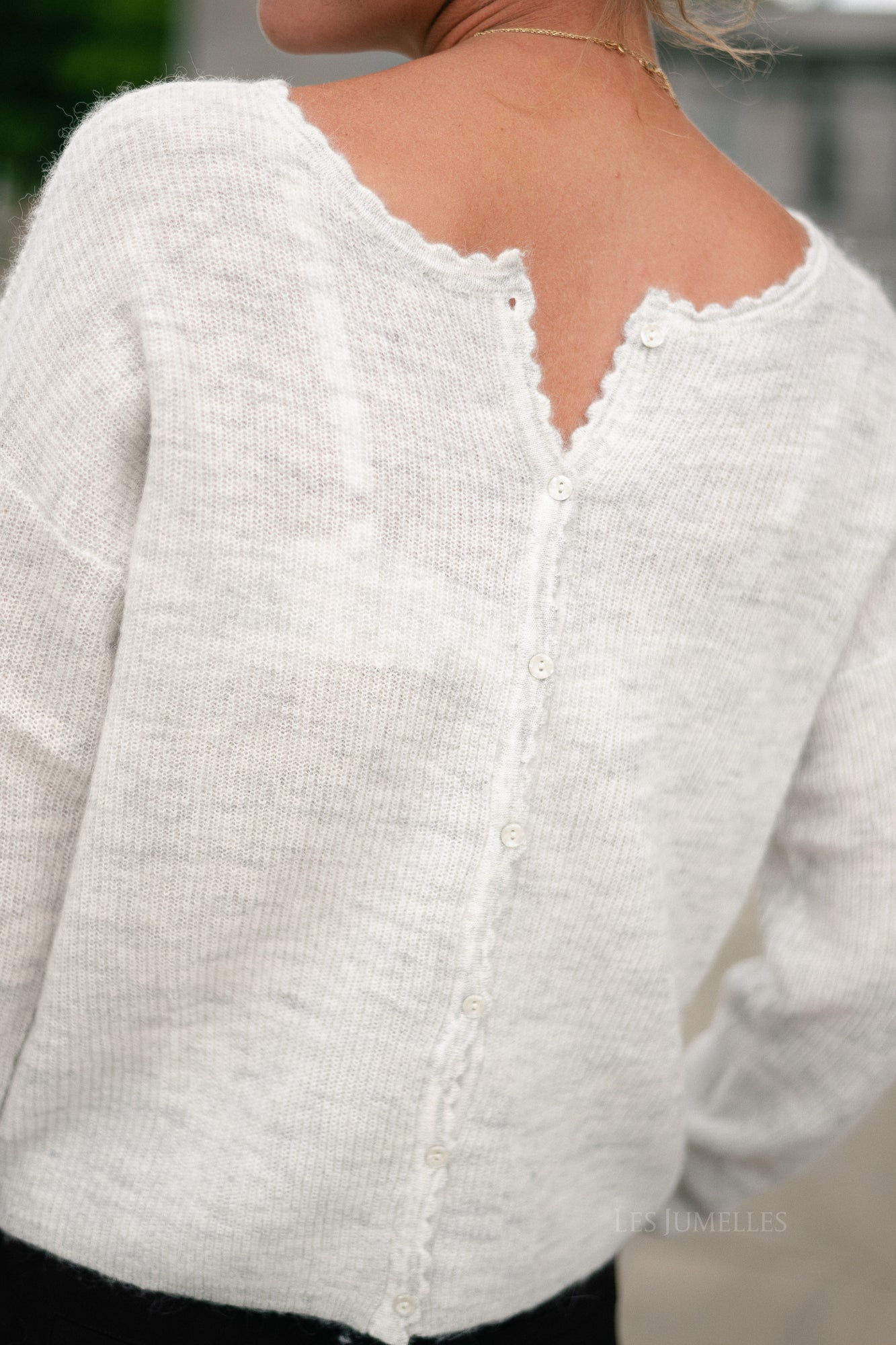 Juline cardigan light grey melange