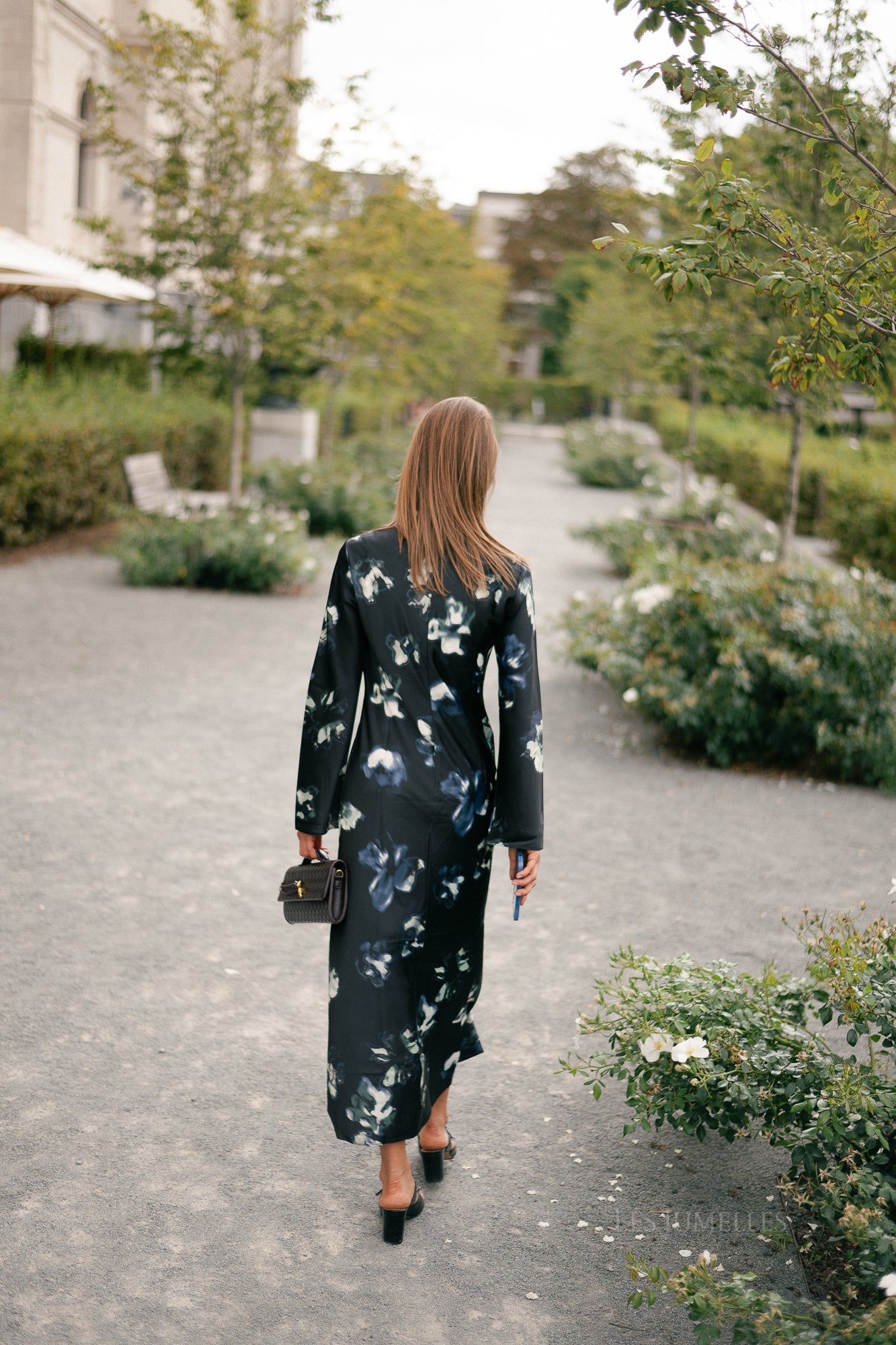 YASPella LS long dress black/ponderosa
