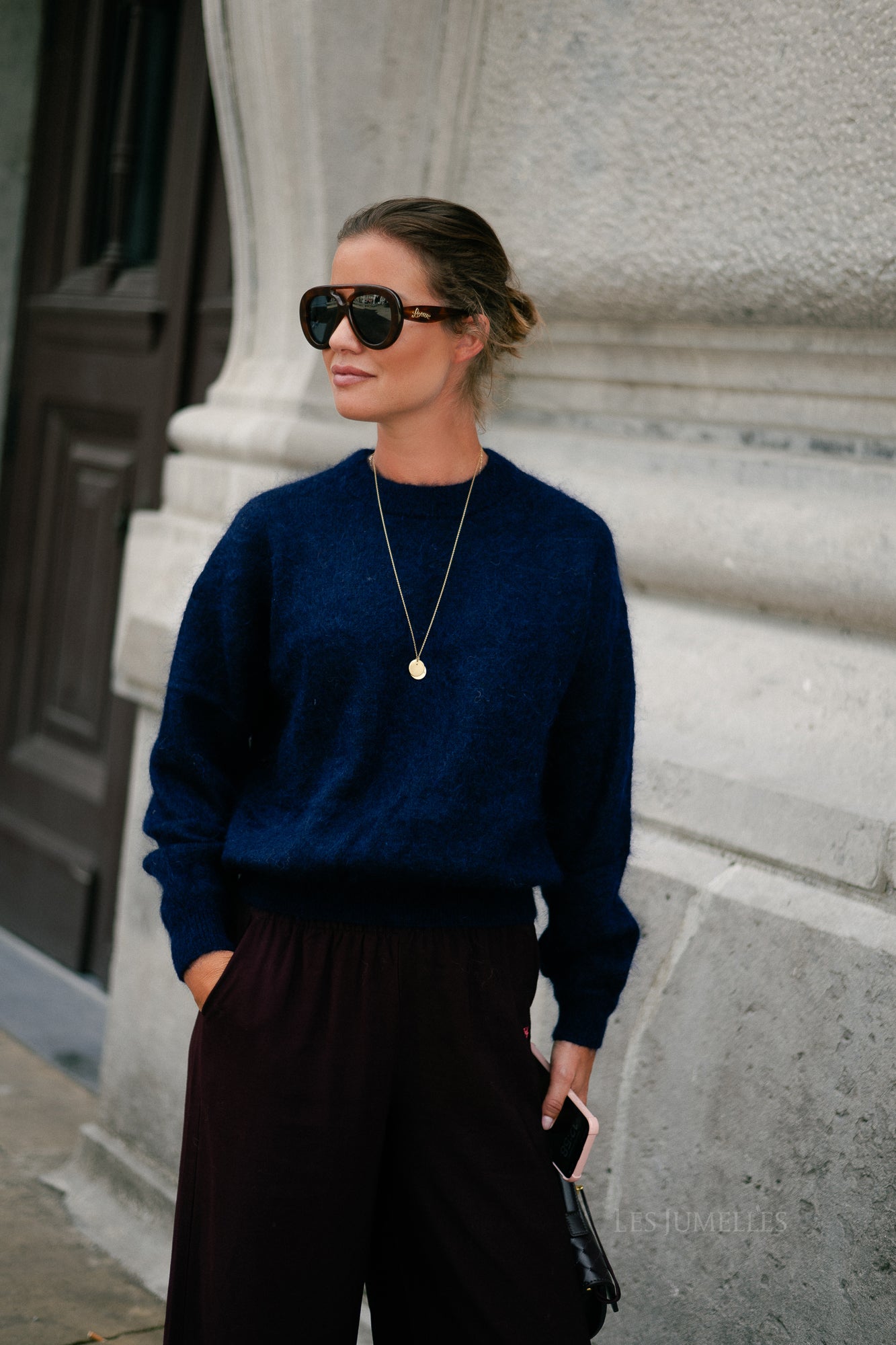 Billie mohair jumper navy