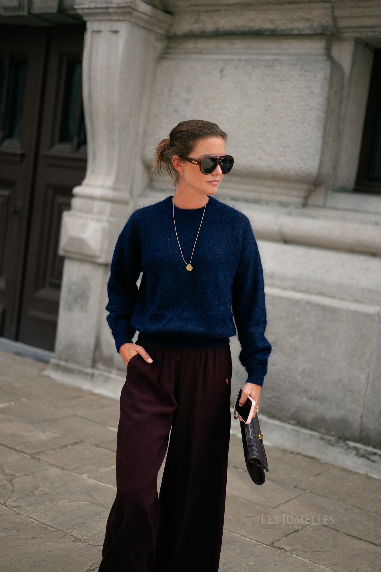 Billie mohair jumper navy