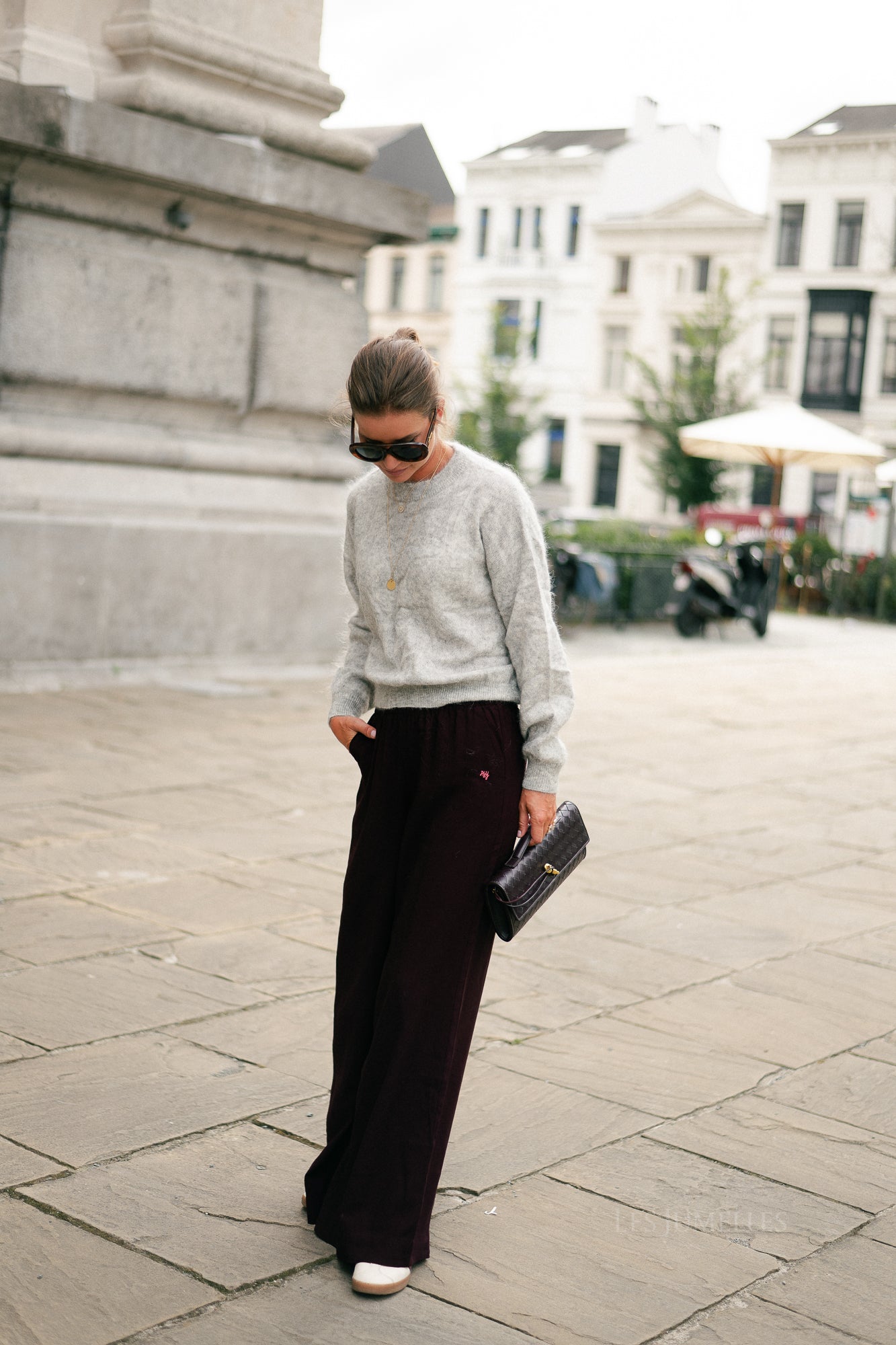 Billie mohair jumper light grey